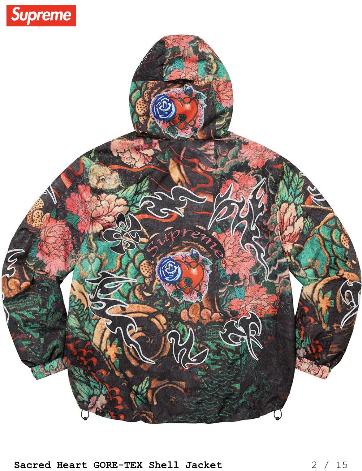 Goretex × Supreme Supreme Heart Gore-Tex Shell Jacket Size US XL / EU 56 / 4 - 5 Thumbnail