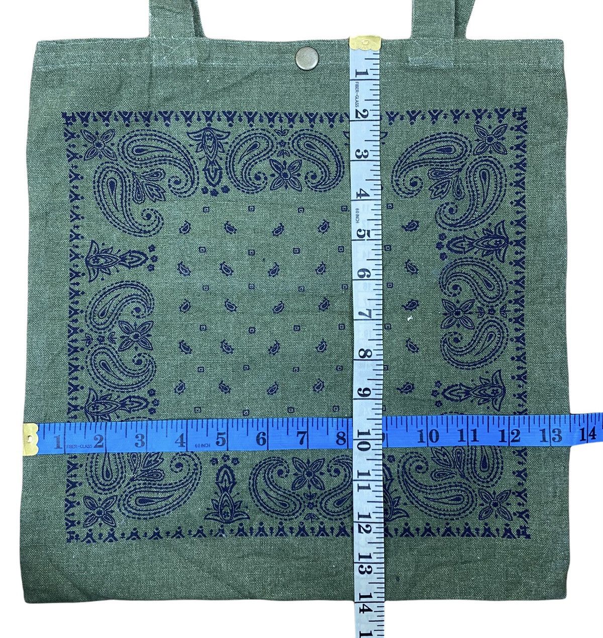 Japanese Brand Japanese Brand Paislee Green Tote Bag Size ONE SIZE - 5 Thumbnail