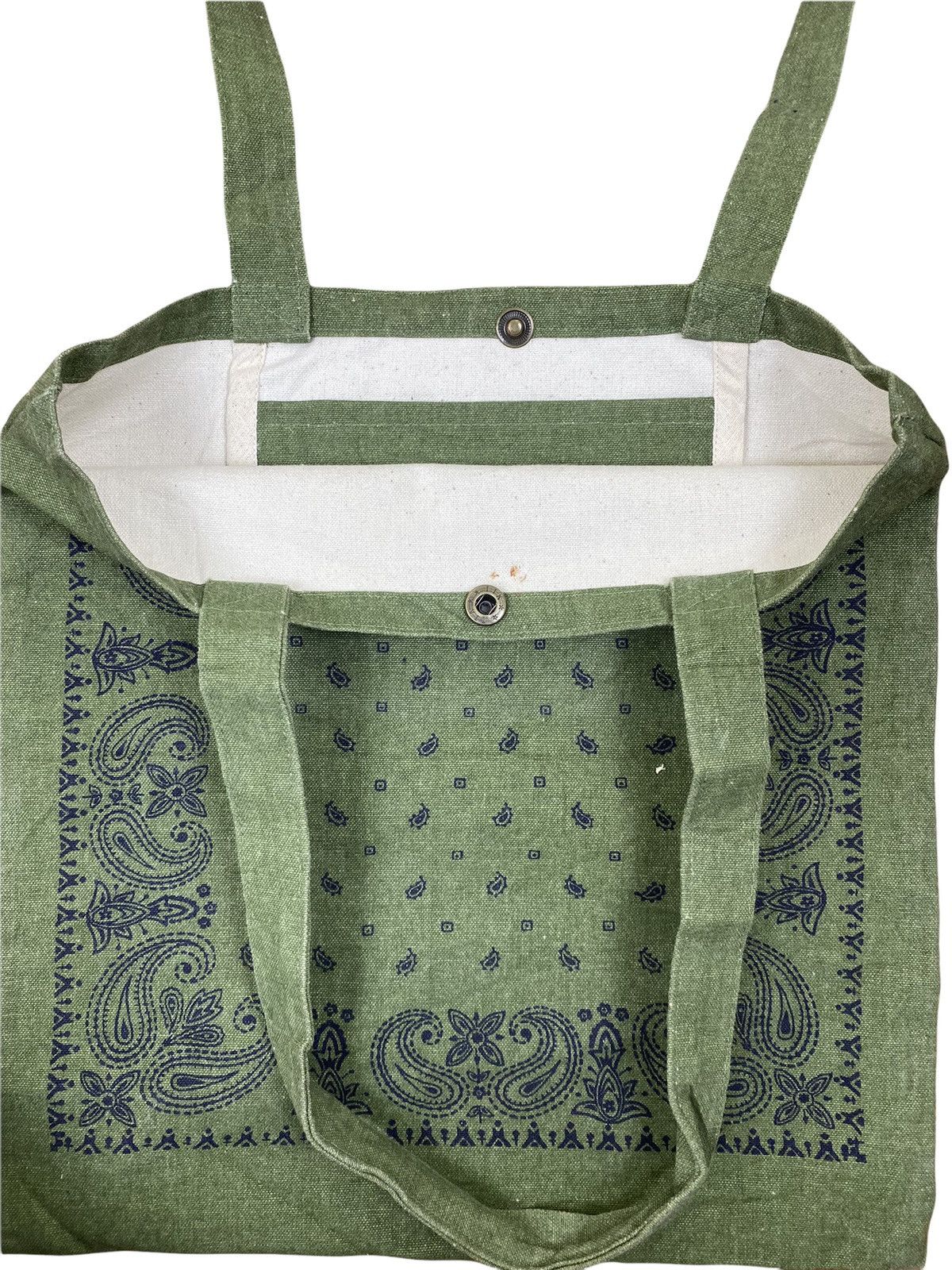Japanese Brand Japanese Brand Paislee Green Tote Bag Size ONE SIZE - 2 Thumbnail