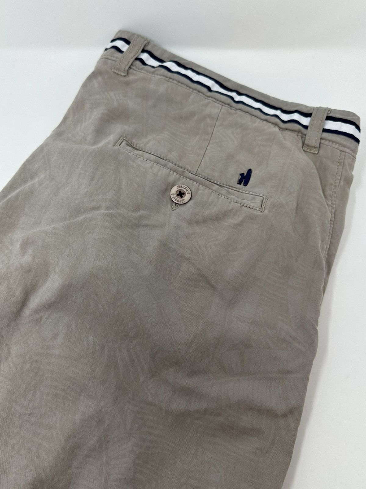Short Johnnie-O Homme Taille 35 Beige - Chino Léger Performance, état Parfait