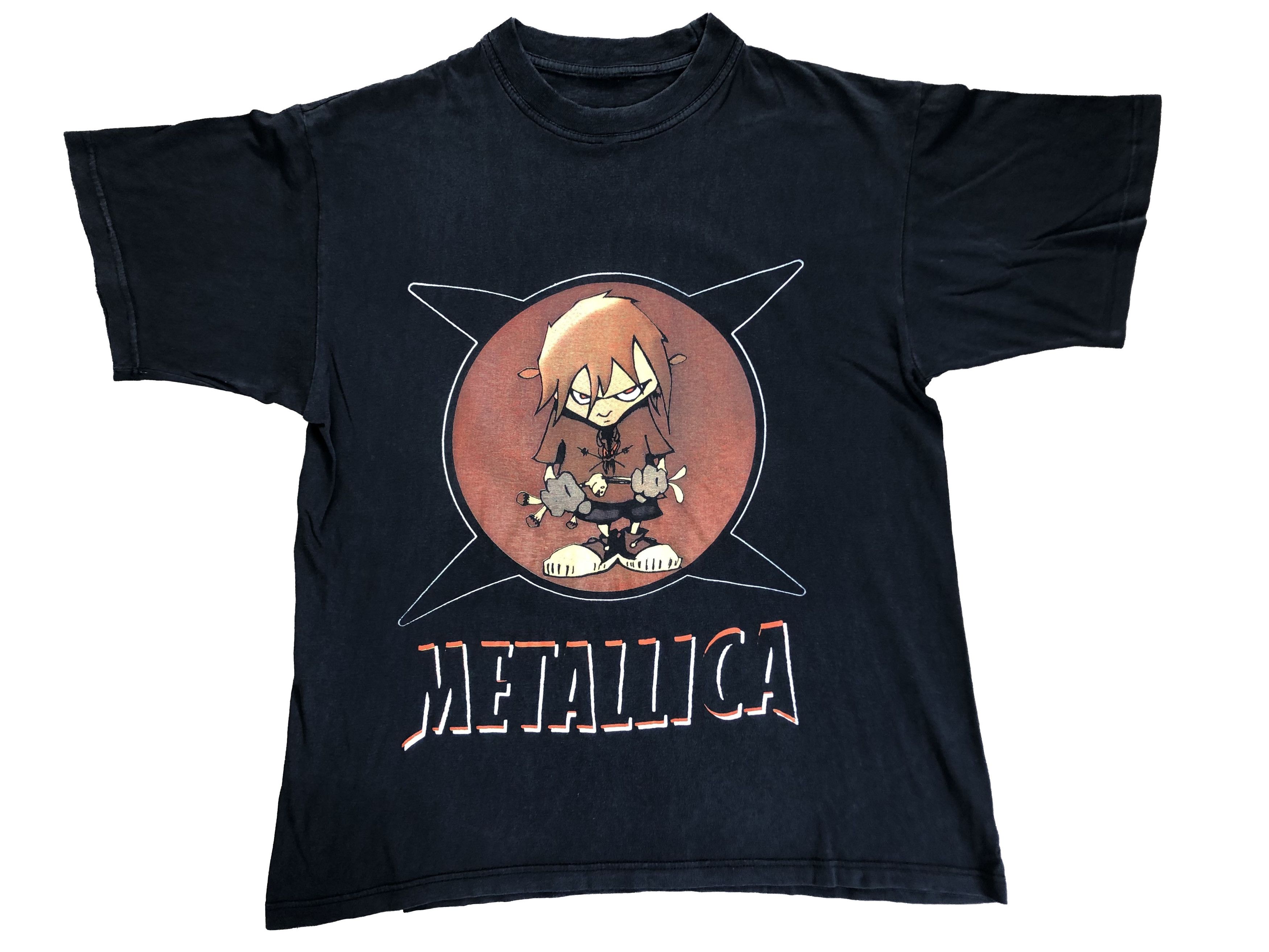 Band Tees × Metallica × Vintage Vintage 90's Metallica Band Squindo ...