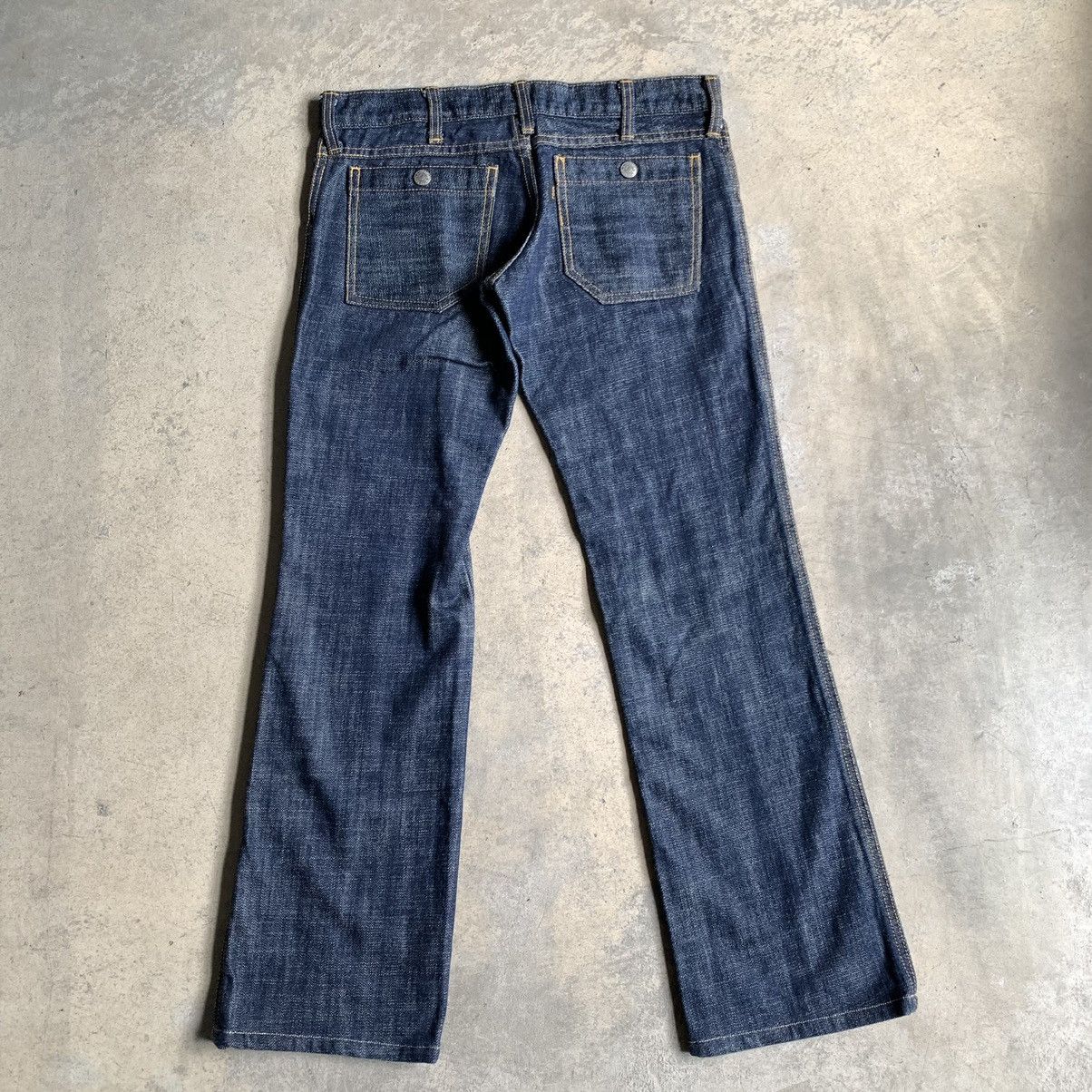 Japanese Brand MYSTIC ladies bootcut Jeans Size 32" / US 10 / IT 46 - 2 Thumbnail