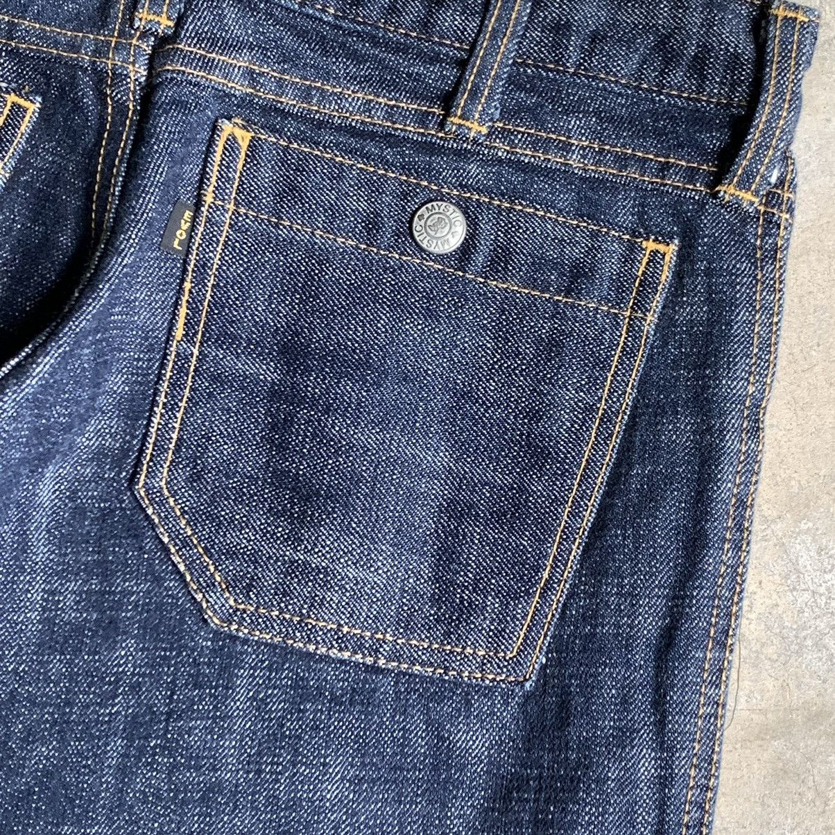 Japanese Brand MYSTIC ladies bootcut Jeans Size 32" / US 10 / IT 46 - 6 Thumbnail
