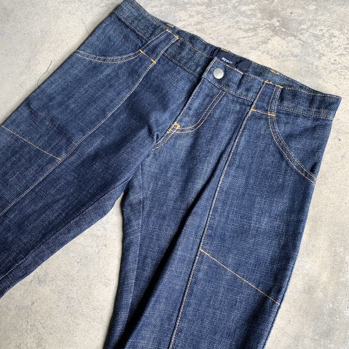 Japanese Brand MYSTIC ladies bootcut Jeans Size 32" / US 10 / IT 46 - 7 Thumbnail