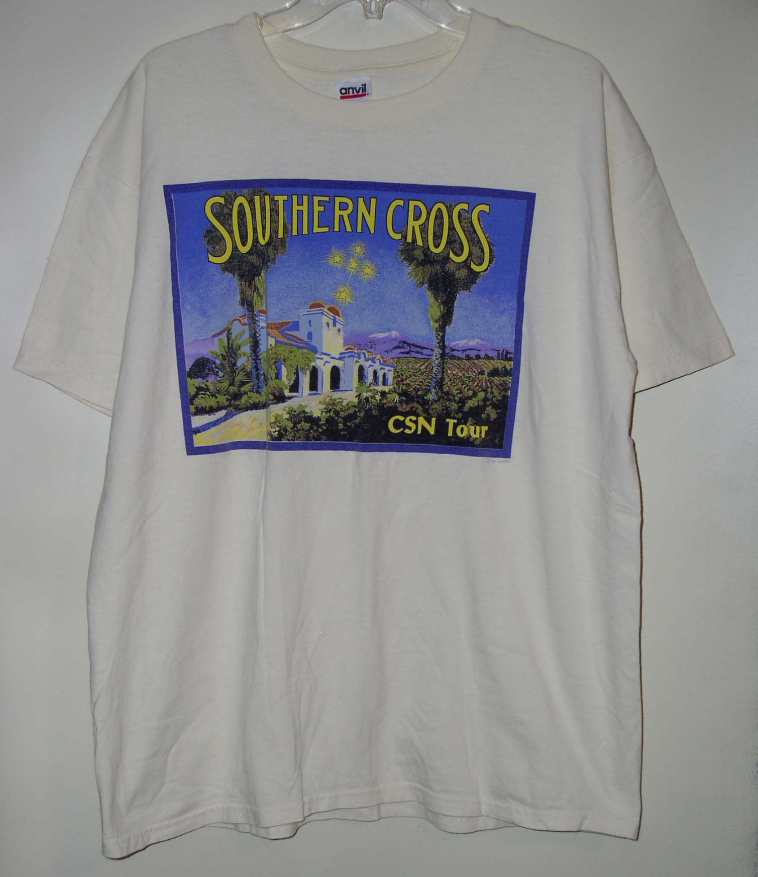 CROSBY STILLS NASH CSN CONCERT T SHIRT VINTAGE 1996 VIDIOTS