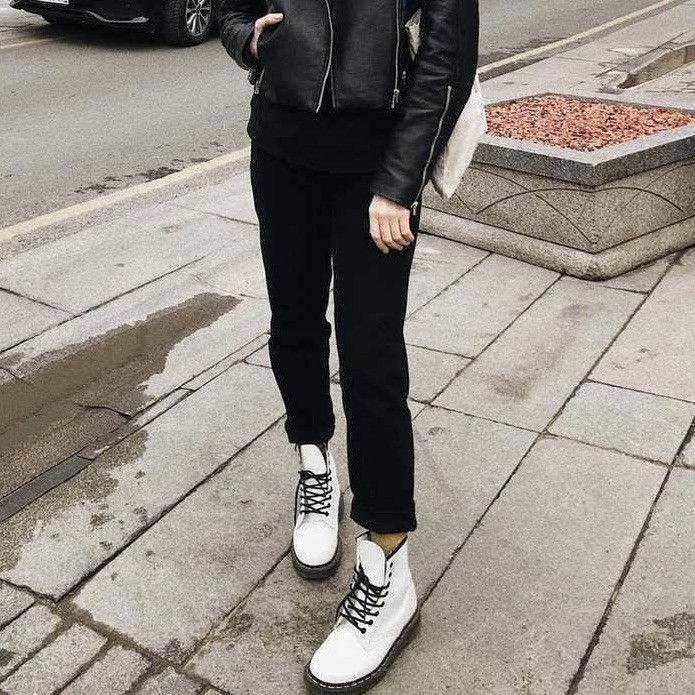 HOT Jeans Doc Marten 1460 White Martens 1460 White Smooth