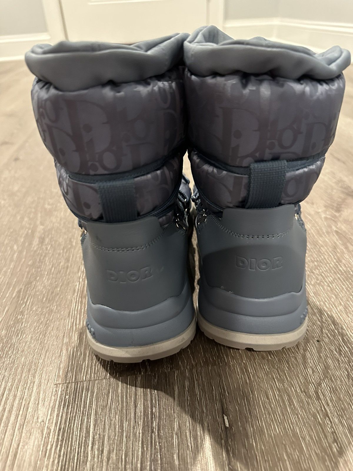 Dior Dior Blue Nylon Oblique Logo Boots Size US 7 / EU 40 - 7 Thumbnail
