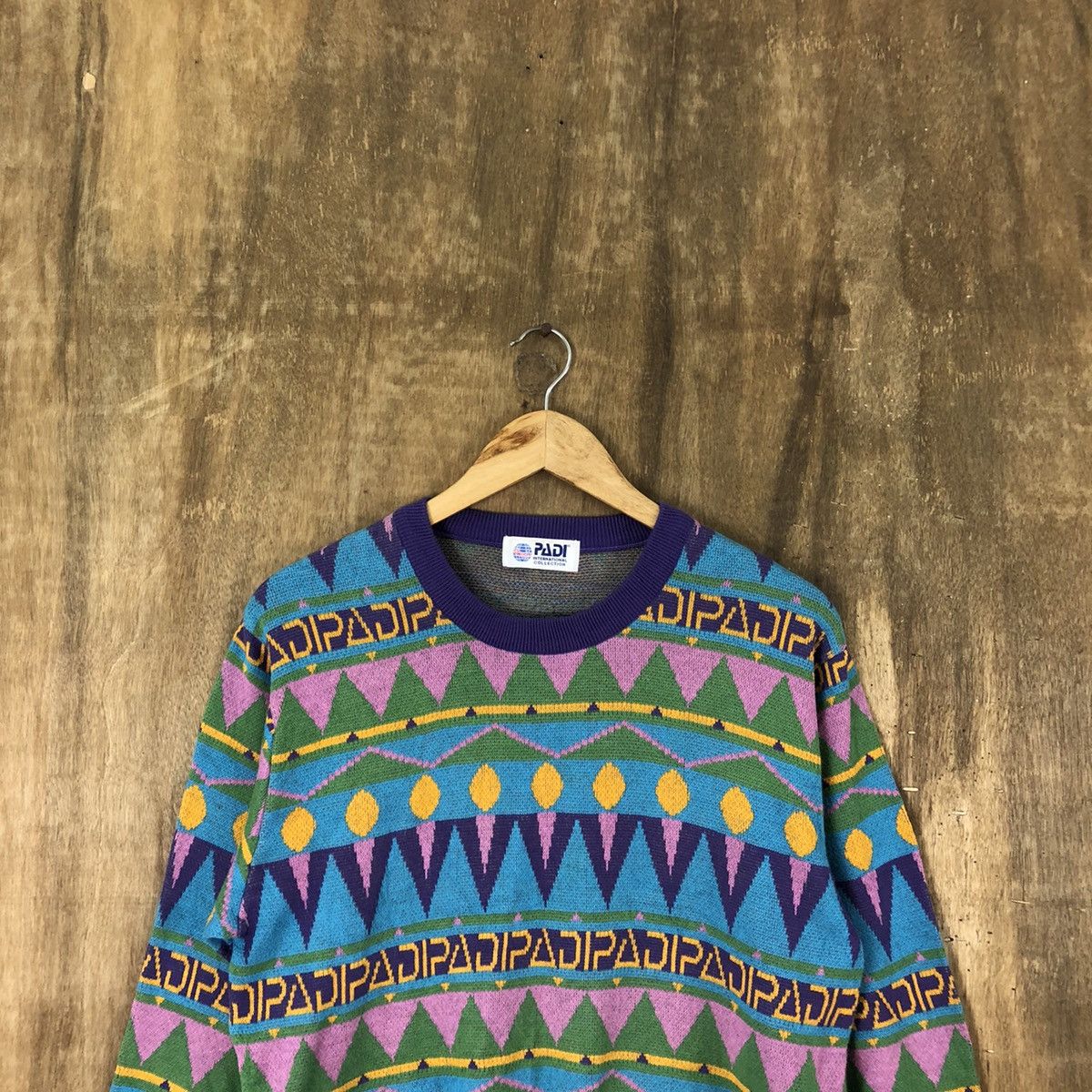 Aran Isles Knitwear × Japanese Brand Padi Japan Navajo Multicolor Knitwear #040 Size US M / EU 48-50 / 2 - 2 Thumbnail