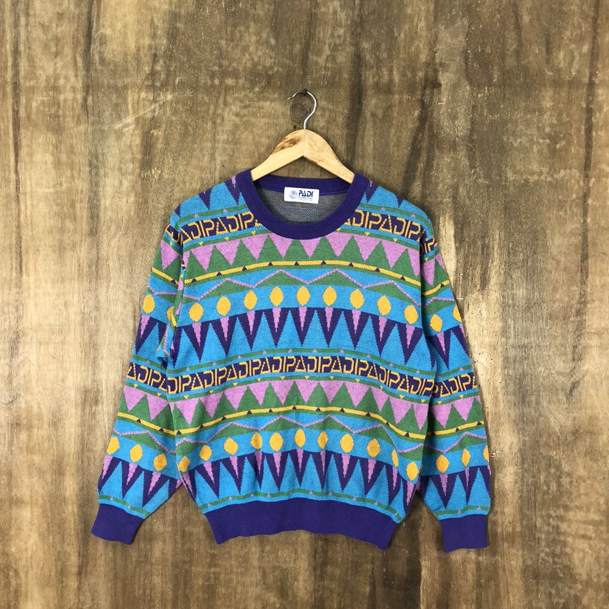 Aran Isles Knitwear × Japanese Brand Padi Japan Navajo Multicolor Knitwear #040 Size US M / EU 48-50 / 2 - 1 Thumbnail
