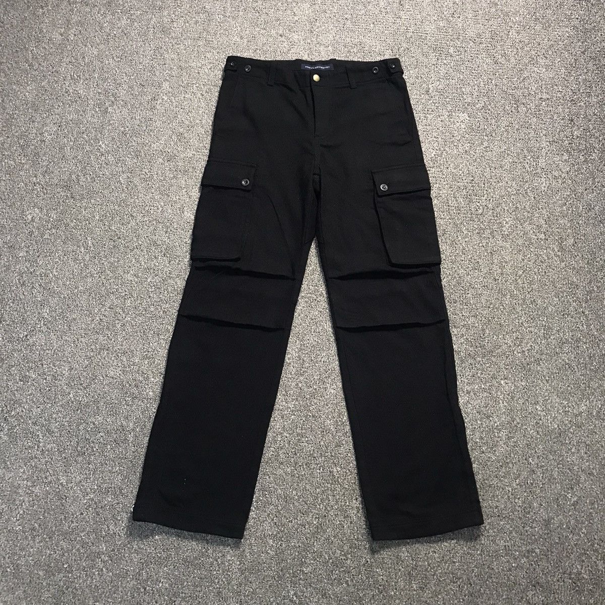 French Connection 2000's French Connection Black Zipper Cargo Pant Size US 33 - 1 Thumbnail