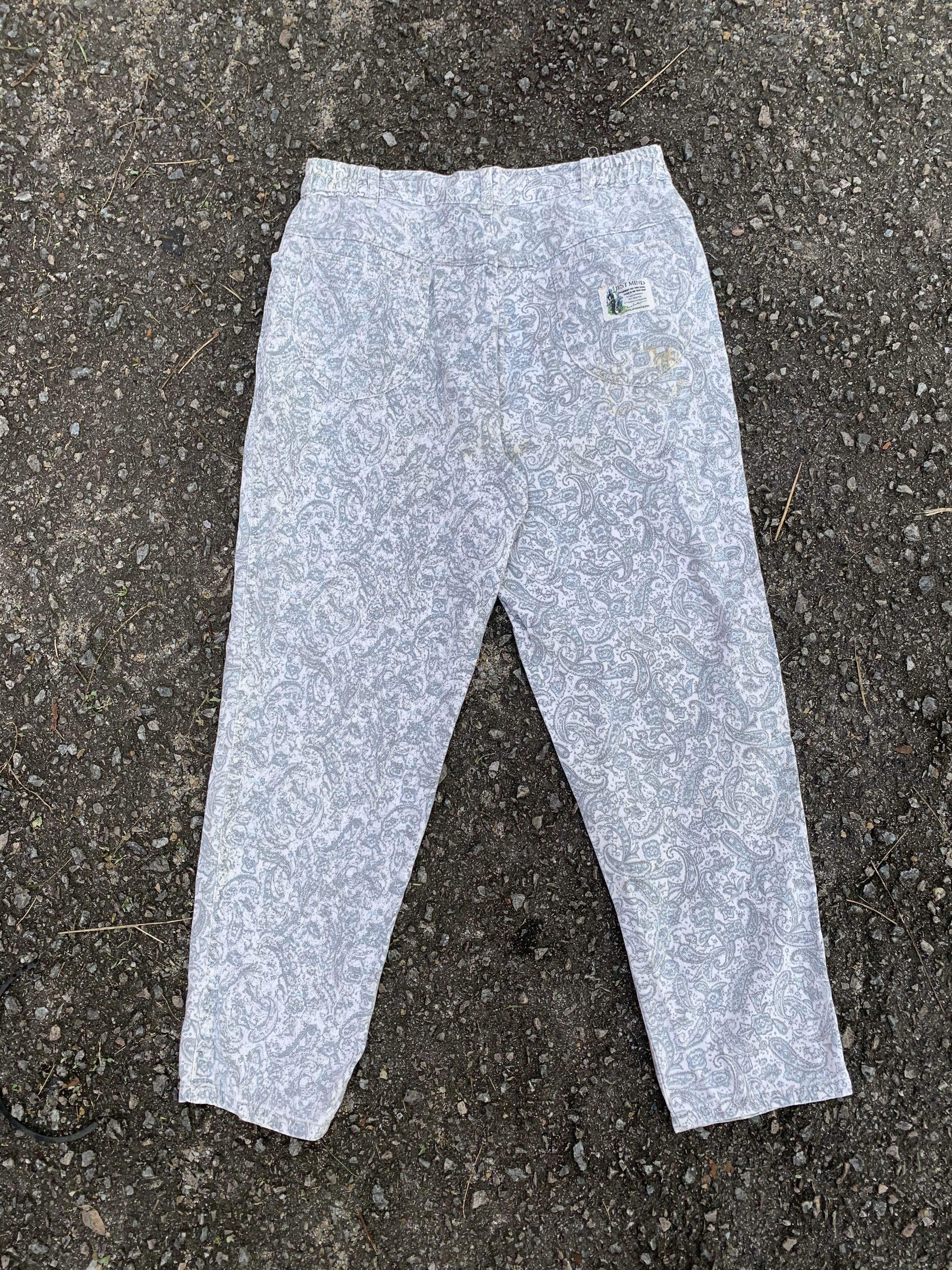Japanese Brand 🔥Paisley Floral Fullprinted Pants Size US 28 / EU 44 - 2 Thumbnail