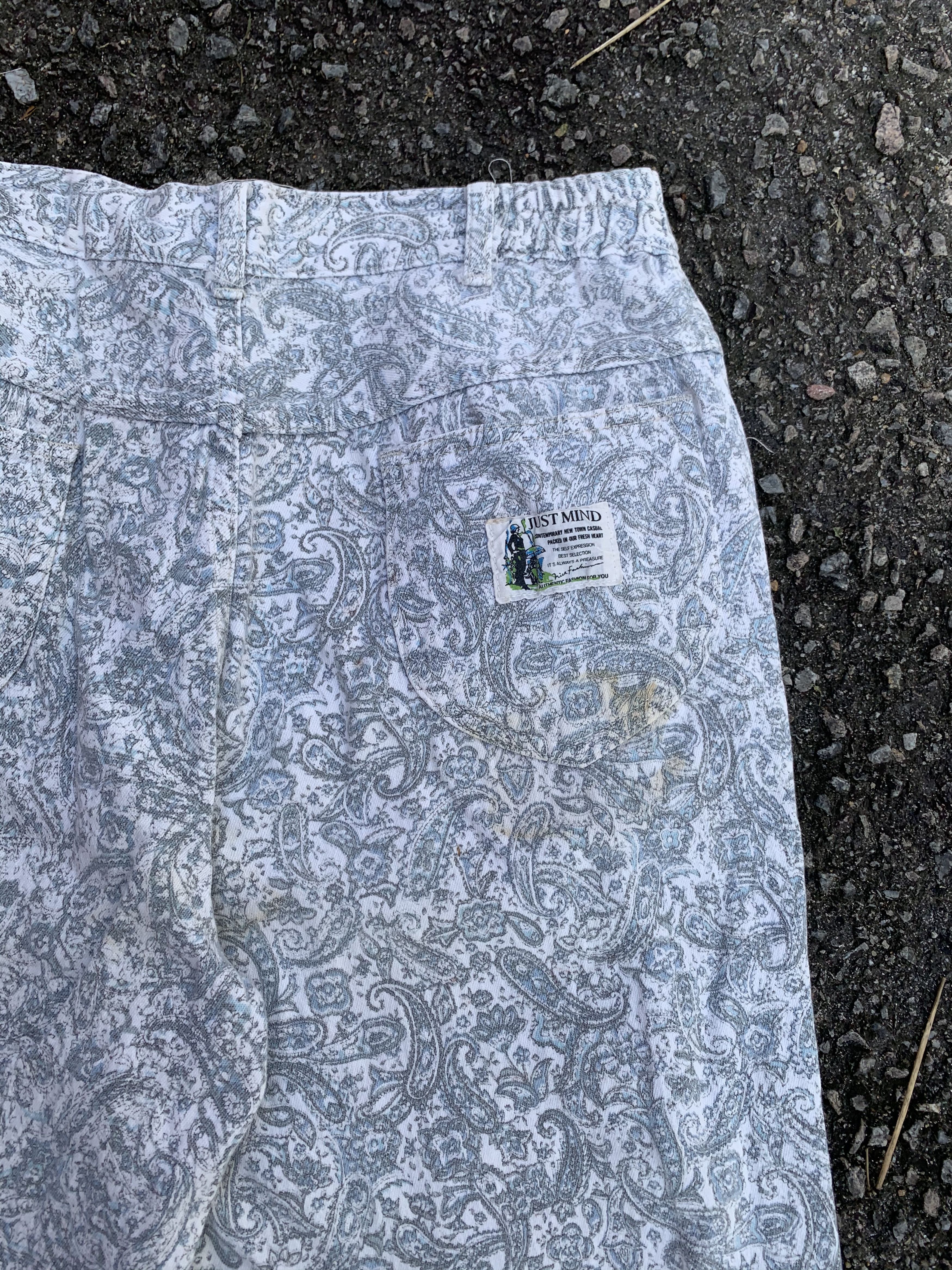 Japanese Brand 🔥Paisley Floral Fullprinted Pants Size US 28 / EU 44 - 5 Thumbnail
