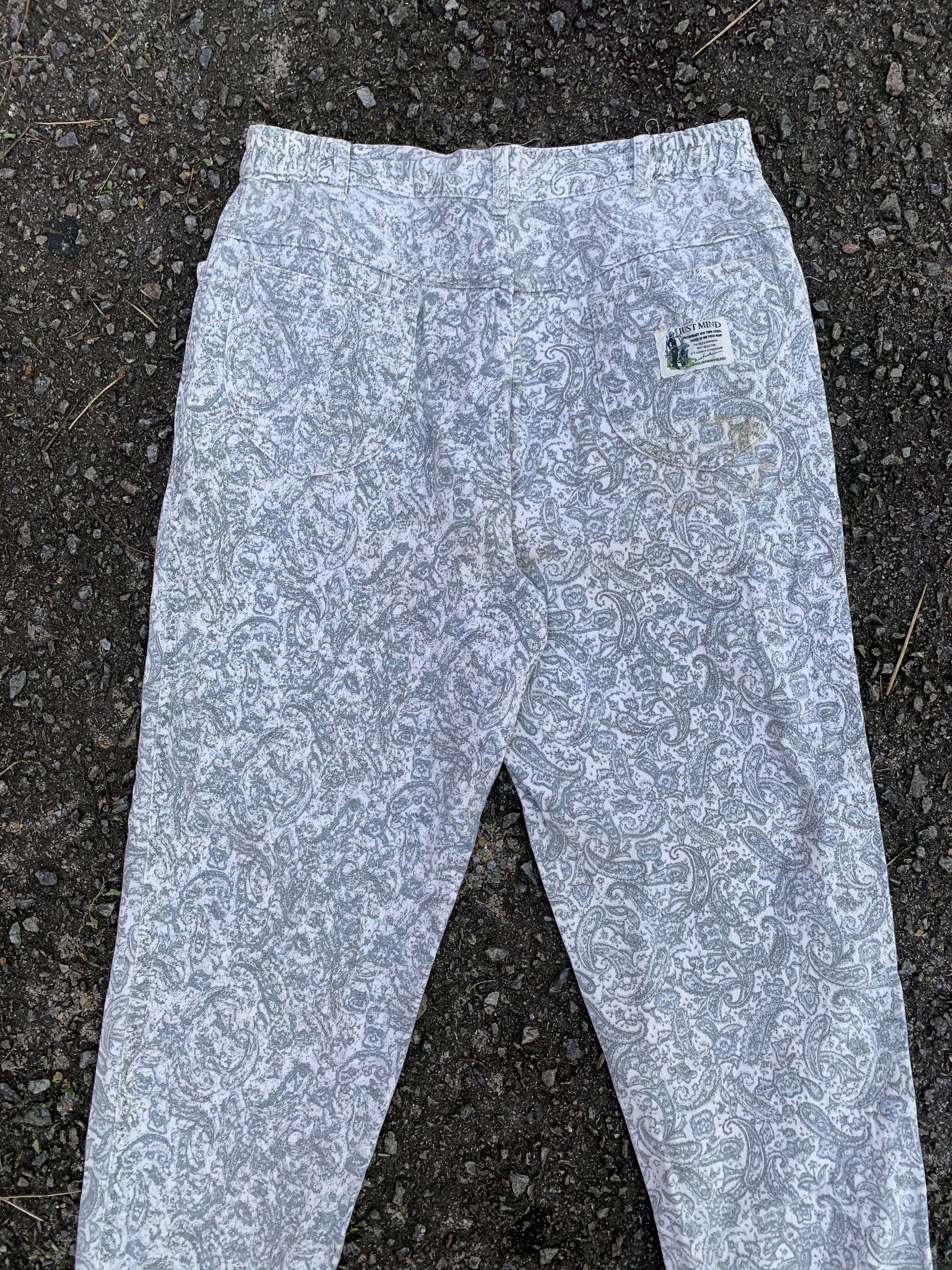 Japanese Brand 🔥Paisley Floral Fullprinted Pants Size US 28 / EU 44 - 4 Thumbnail