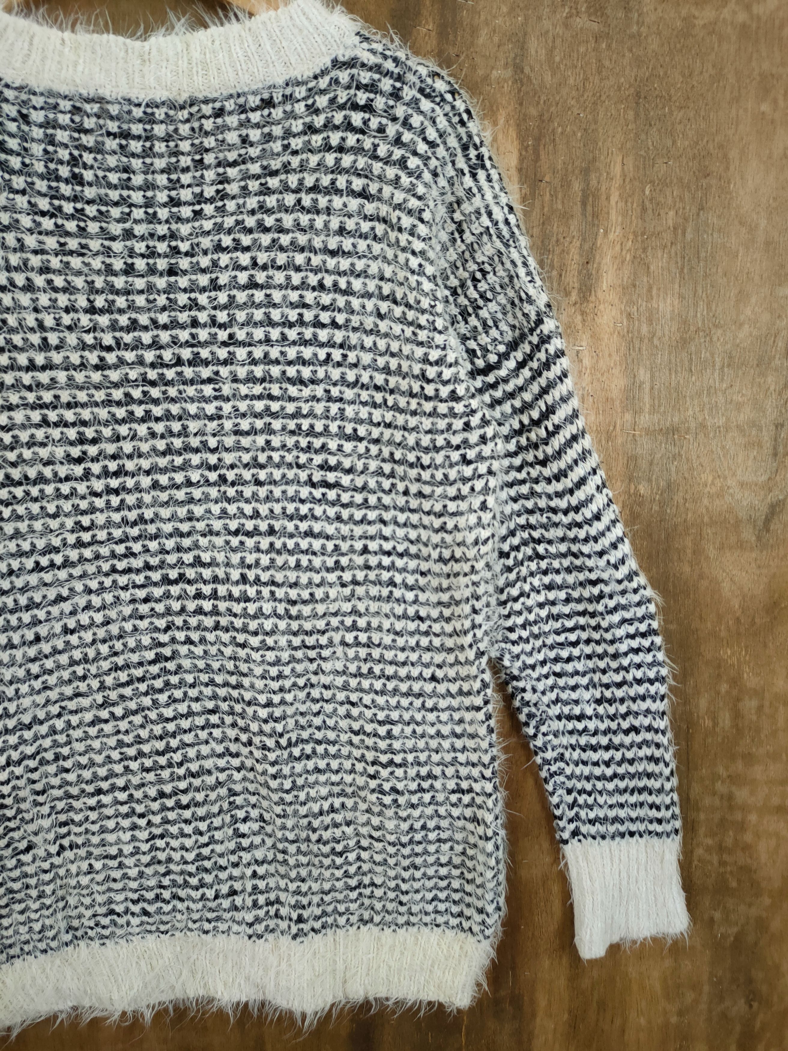 Homespun Knitwear K japan meticulous mohair shag shaggy fur knitwear #46-1011 Size US M / EU 48-50 / 2 - 11 Thumbnail