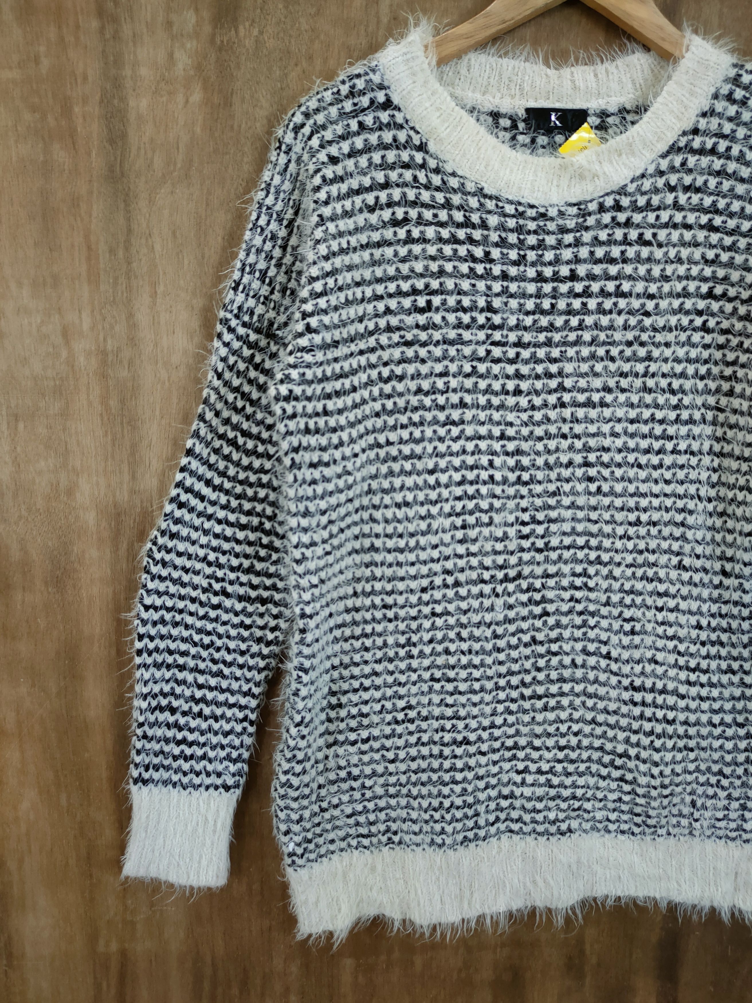 Homespun Knitwear K japan meticulous mohair shag shaggy fur knitwear #46-1011 Size US M / EU 48-50 / 2 - 2 Thumbnail