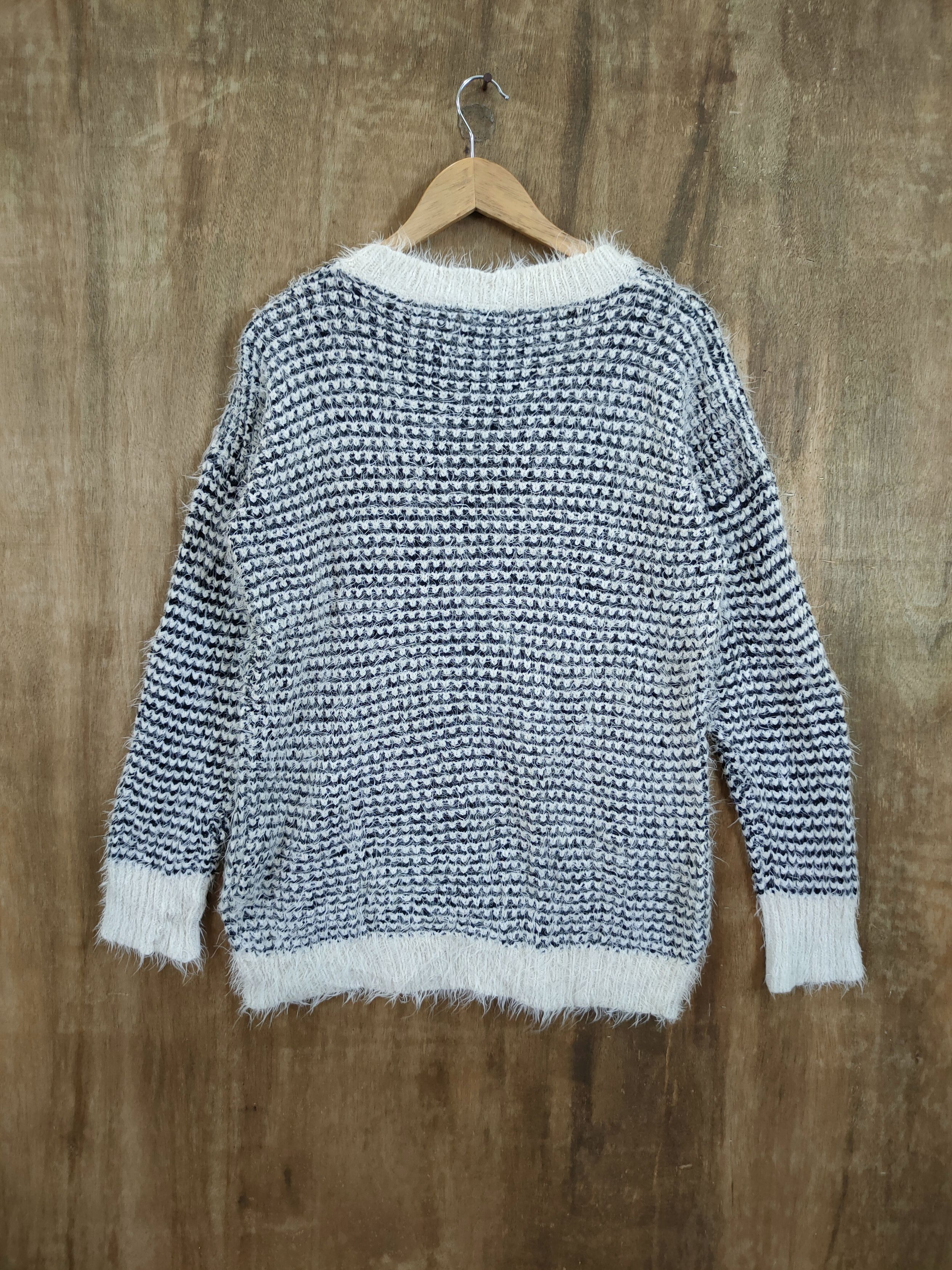 Homespun Knitwear K japan meticulous mohair shag shaggy fur knitwear #46-1011 Size US M / EU 48-50 / 2 - 9 Thumbnail