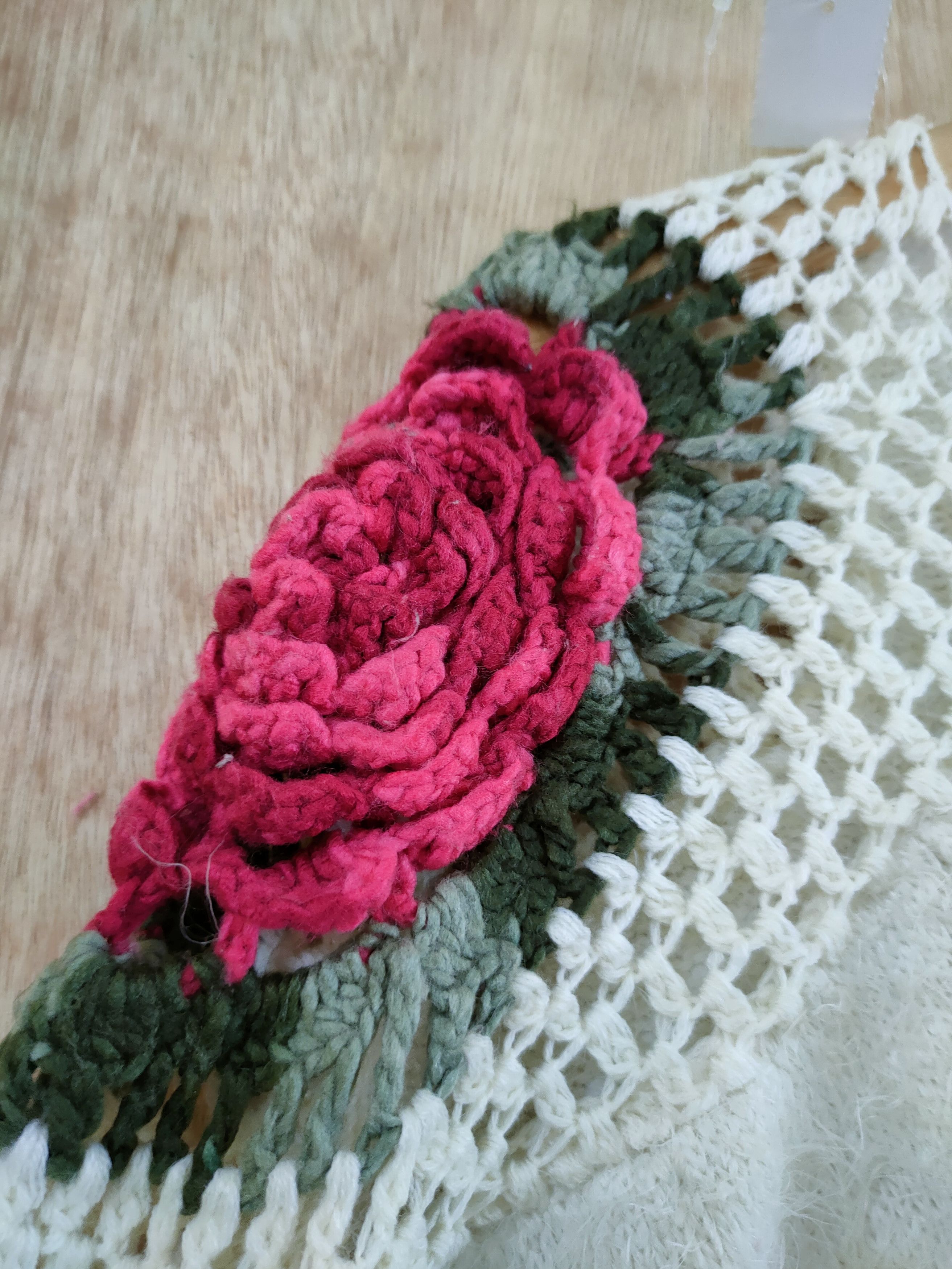 Vintage D Japan Rose mohair fur shaggy knitwear japan #46-534 Size M / US 6-8 / IT 42-44 - 4 Thumbnail