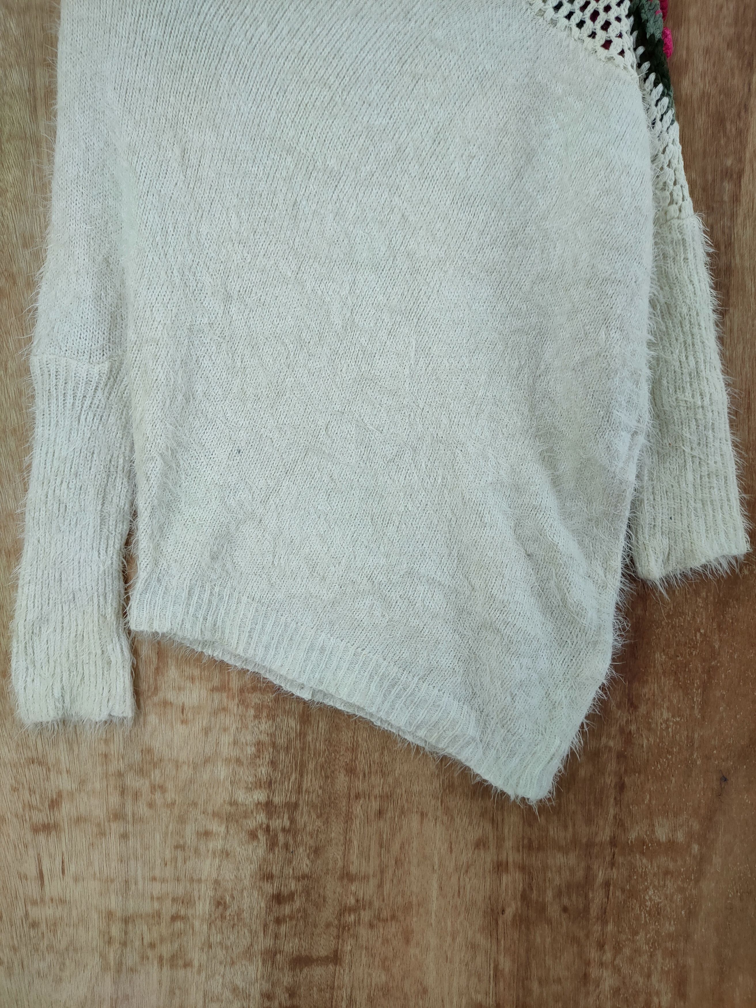 Vintage D Japan Rose mohair fur shaggy knitwear japan #46-534 Size M / US 6-8 / IT 42-44 - 11 Thumbnail