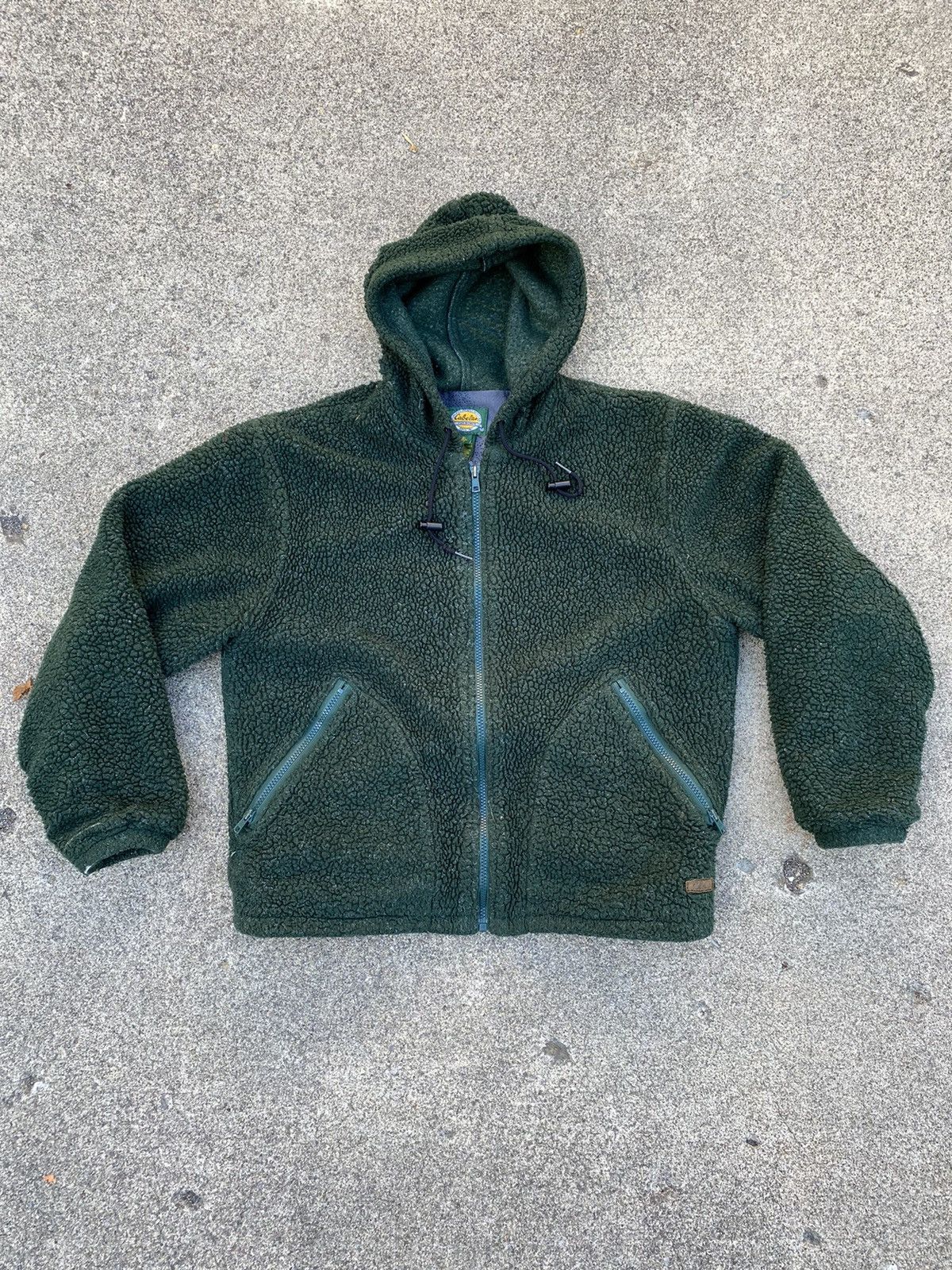 Cabelas × Vintage Vintage 90s Cabelas Deep Pile Fleece Hoodie Size US M / EU 48-50 / 2 - 2 Thumbnail
