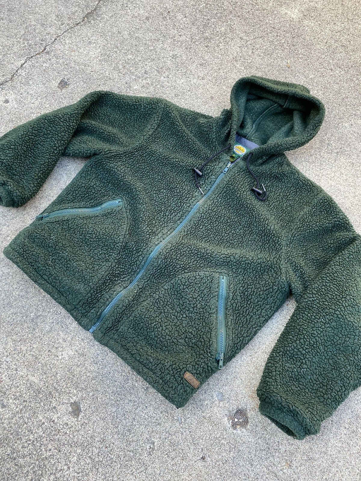 Cabelas × Vintage Vintage 90s Cabelas Deep Pile Fleece Hoodie Size US M / EU 48-50 / 2 - 1 Thumbnail