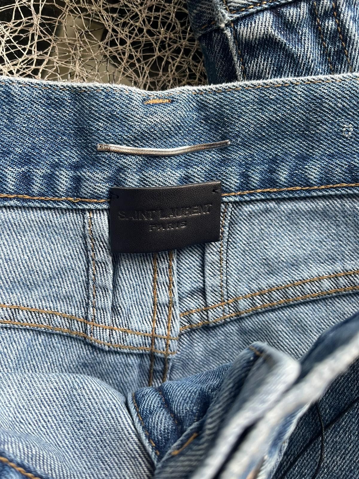 Saint Laurent Paris o1rshd1 SK 5 Pocket Denim in Light Vintage Blue Size US 30 / EU 46 - 12 Thumbnail