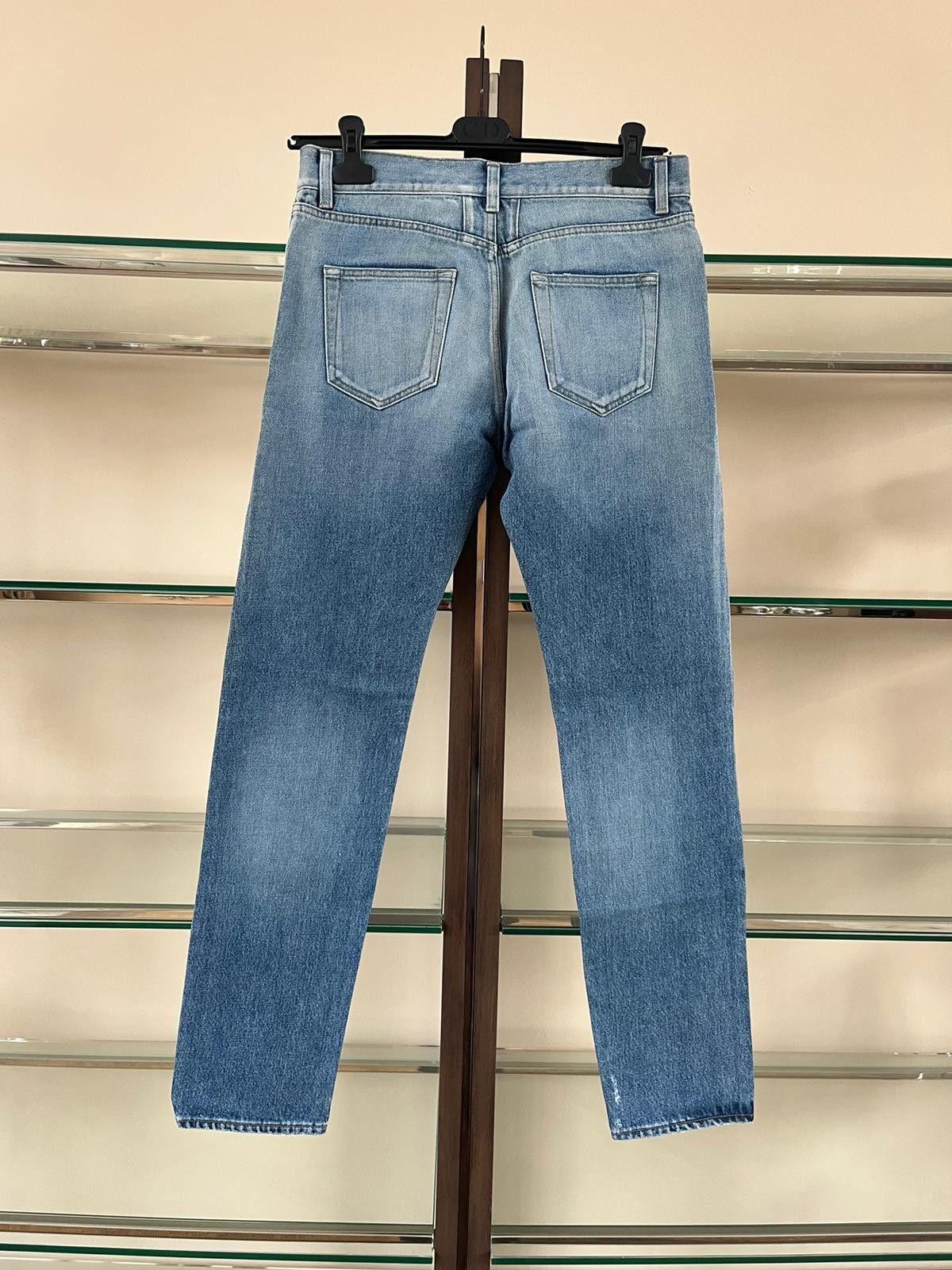 Saint Laurent Paris o1rshd1 SK 5 Pocket Denim in Light Vintage Blue Size US 30 / EU 46 - 11 Thumbnail