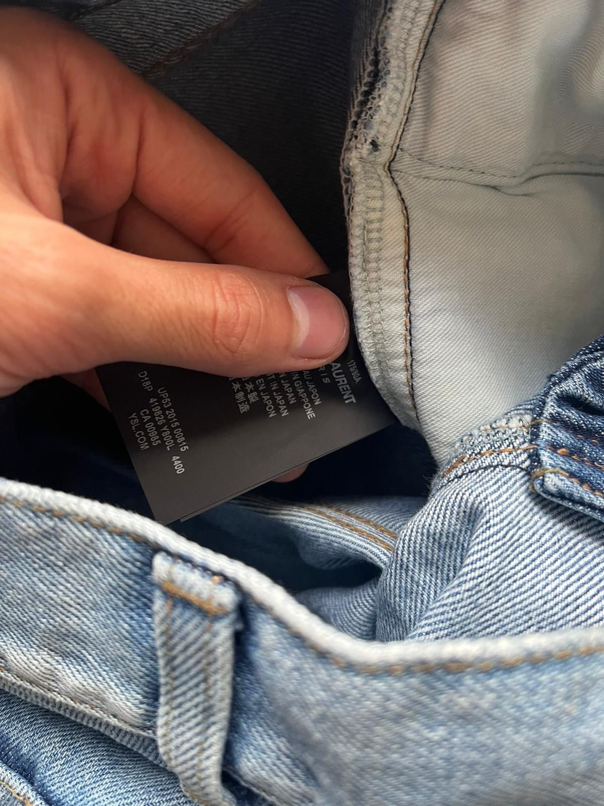 Saint Laurent Paris o1rshd1 SK 5 Pocket Denim in Light Vintage Blue Size US 30 / EU 46 - 14 Thumbnail