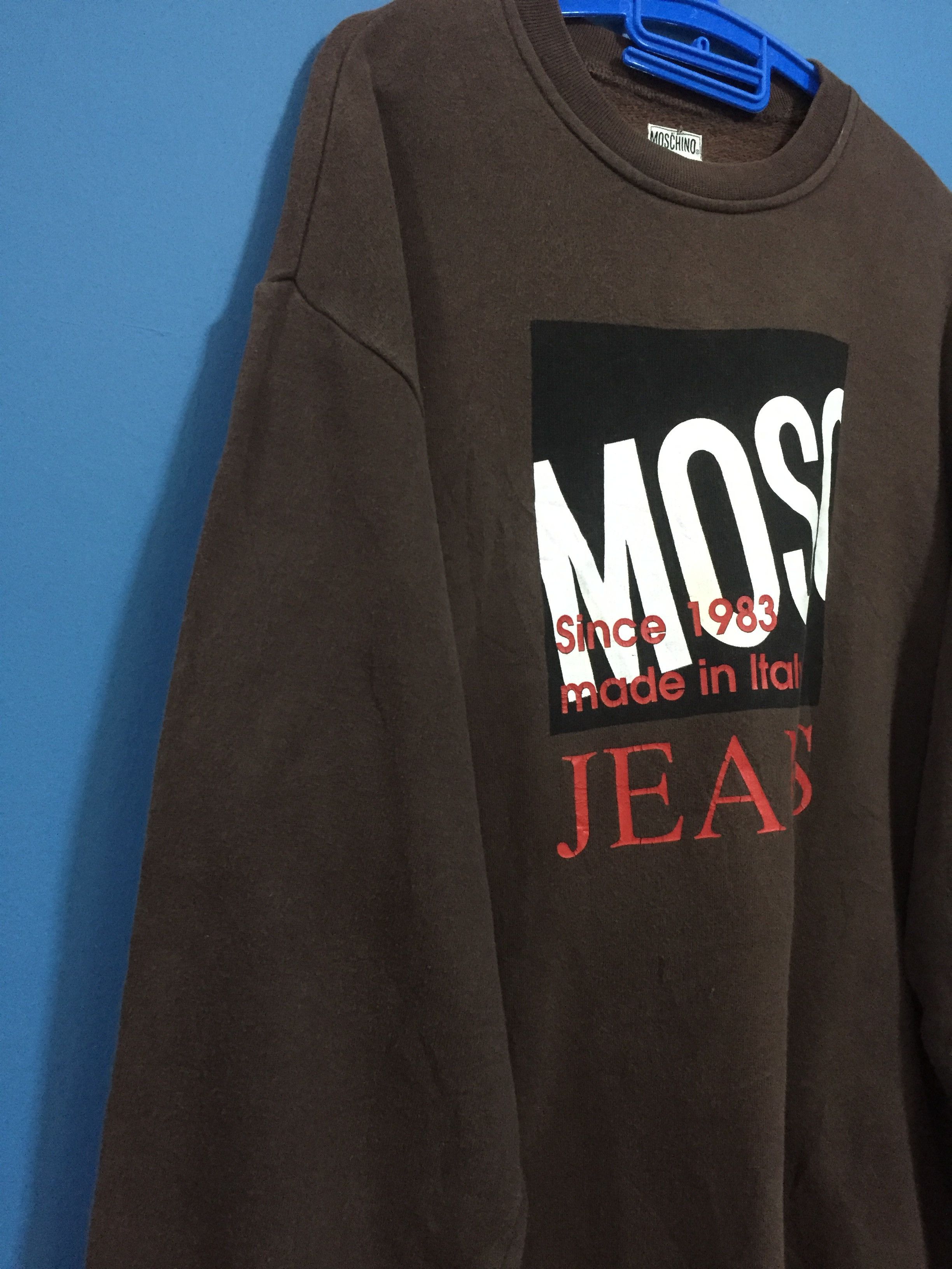 Japanese Brand × Moschino × Vintage Vintage Designer moschino box logo Sweatshirt Size US L / EU 52-54 / 3 - 3 Thumbnail