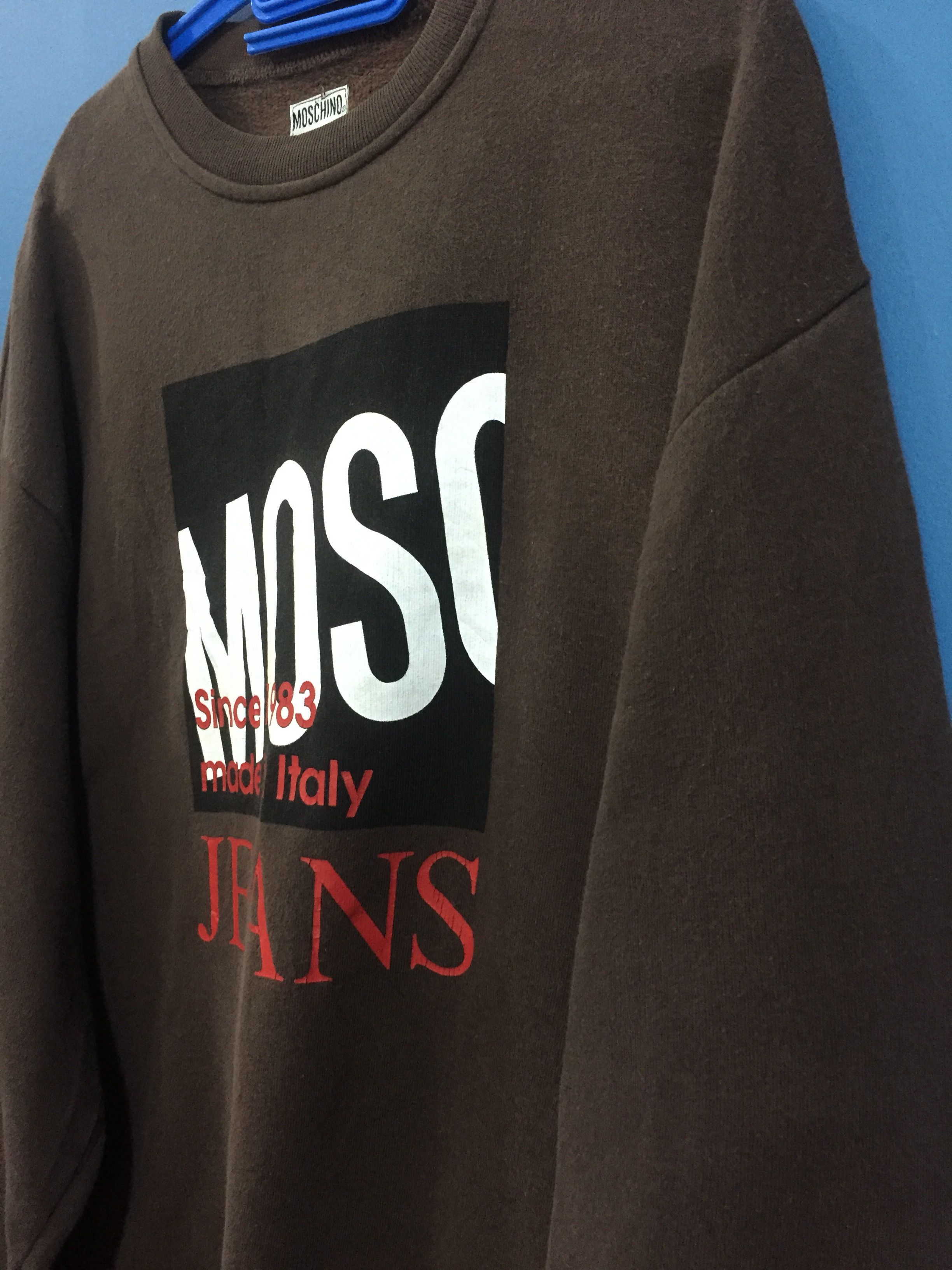 Japanese Brand × Moschino × Vintage Vintage Designer moschino box logo Sweatshirt Size US L / EU 52-54 / 3 - 6 Thumbnail