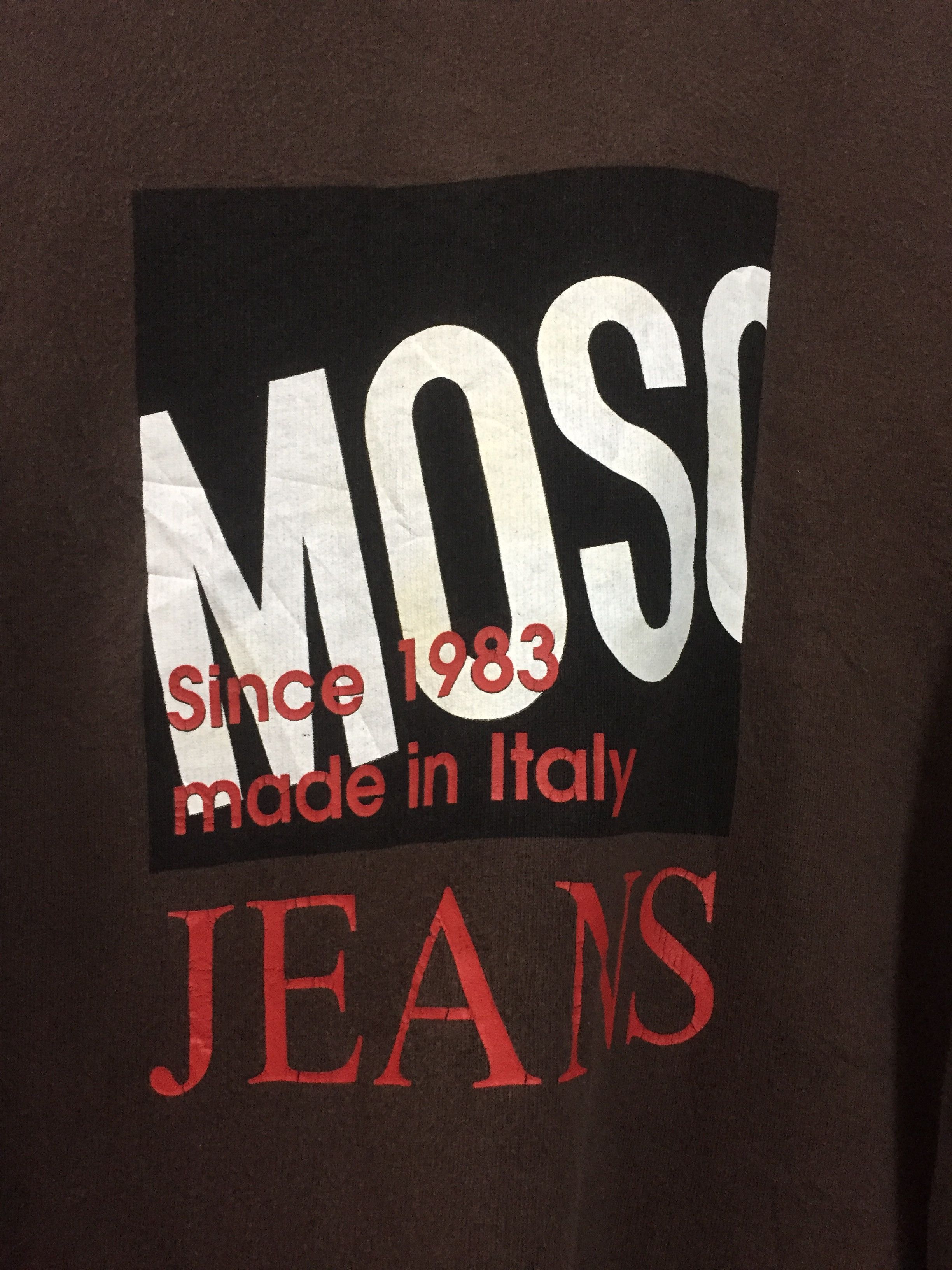 Japanese Brand × Moschino × Vintage Vintage Designer moschino box logo Sweatshirt Size US L / EU 52-54 / 3 - 4 Thumbnail