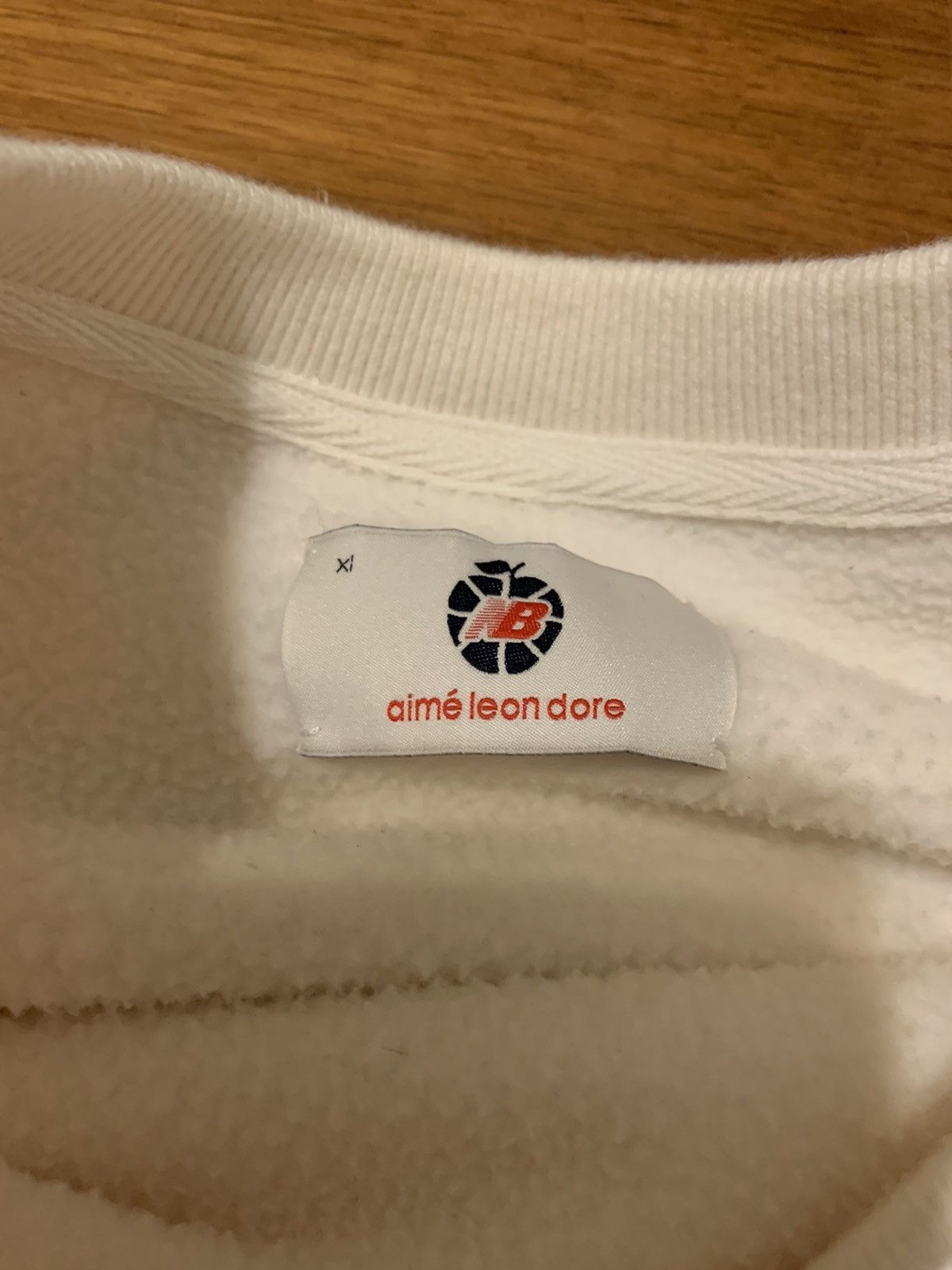 Aime Leon Dore × New Balance Aime Leon Dore / New Balance Cream Fleece Pullover Size US XL / EU 56 / 4 - 3 Thumbnail