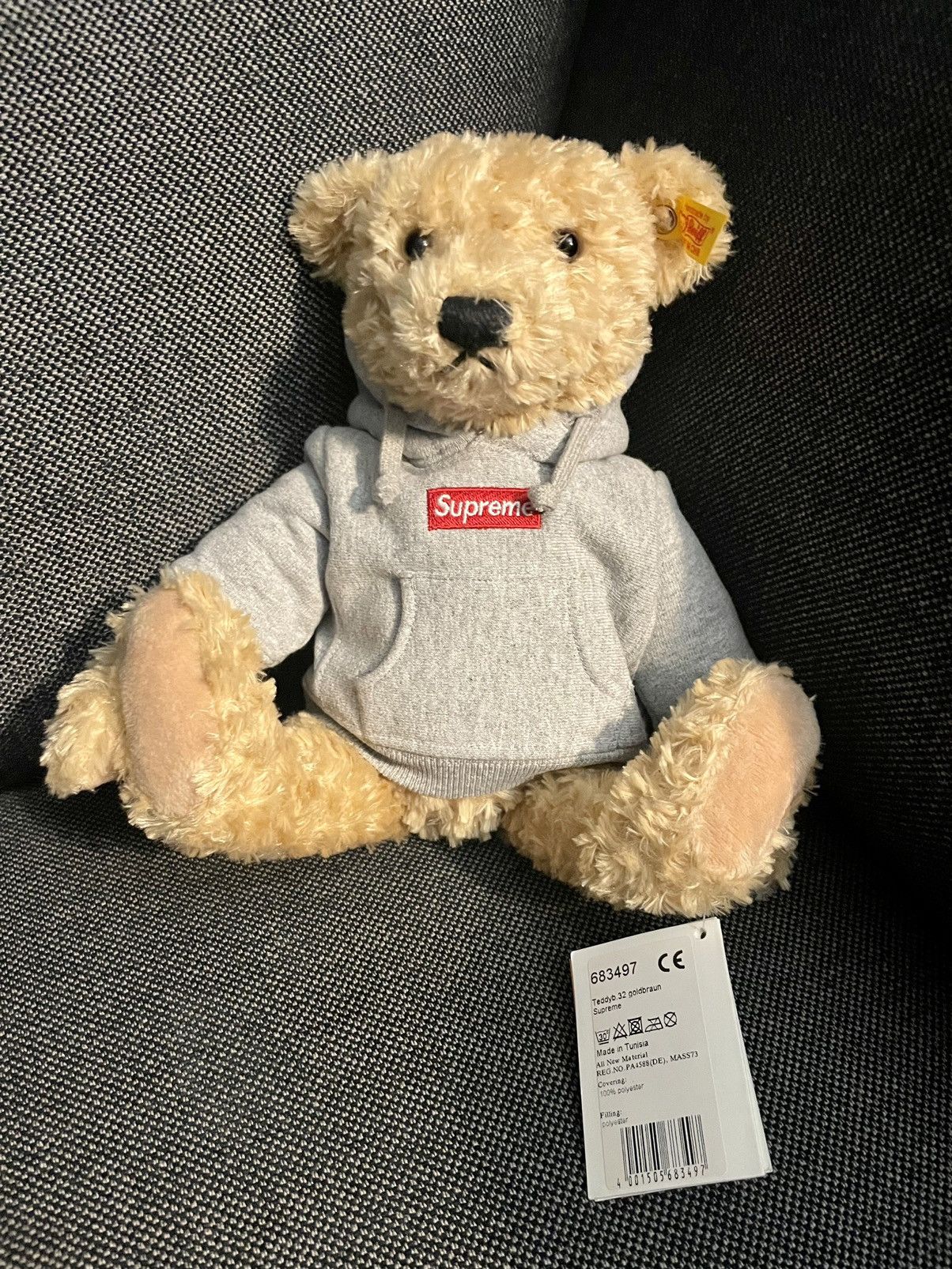 Sportswear Steiff X Supreme Supreme Steiff Bear Heather Grey