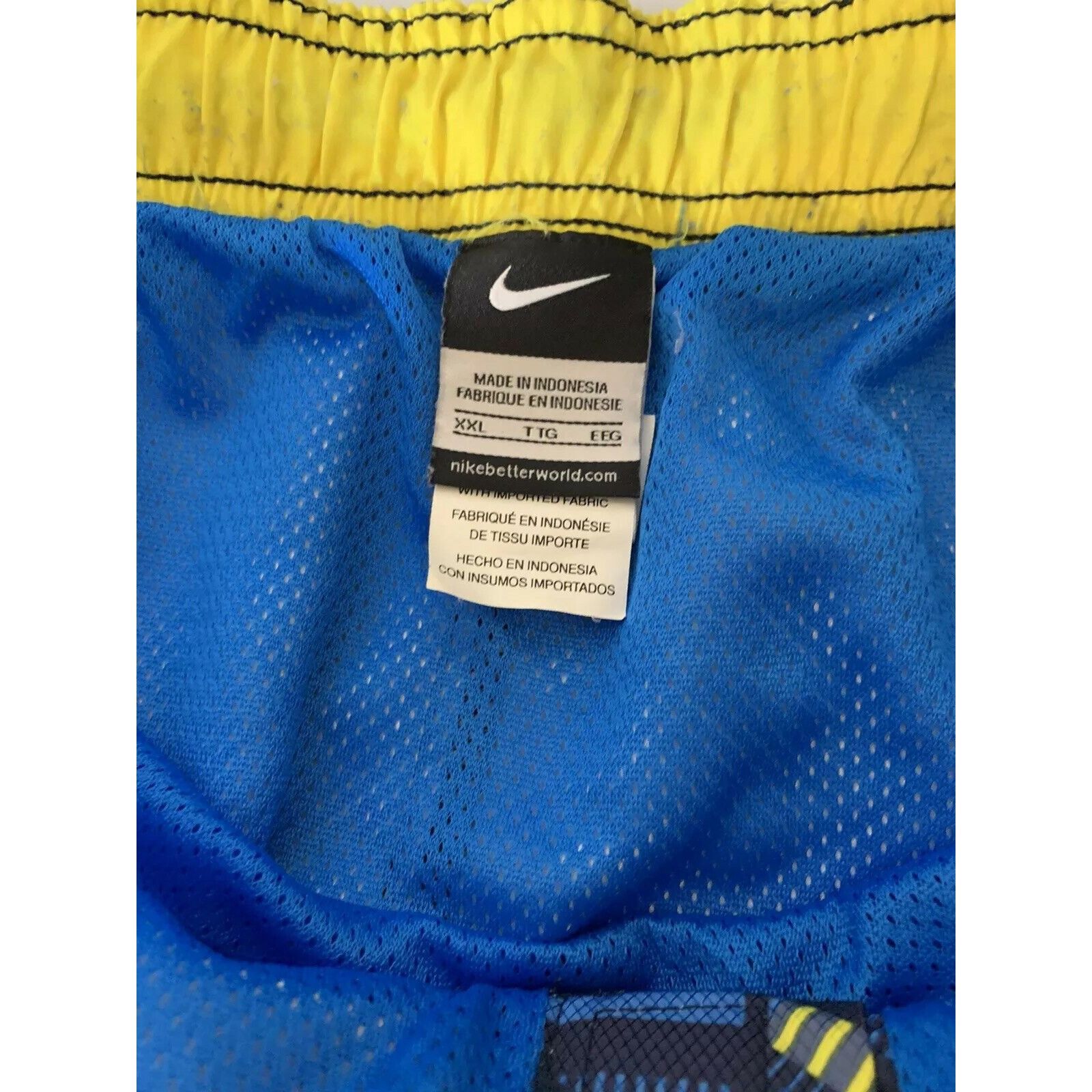 Nike Vintage 90s Nike Swoosh All Over Print Swim Trunk Shorts Siz Size US 44 / EU 60 - 2 Thumbnail
