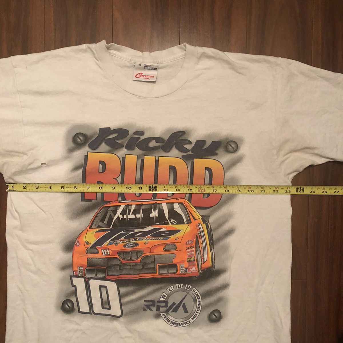 NASCAR × Vintage Vintage 90s Ricky Rudd nascar Tide racing graphic shirt Size US XL / EU 56 / 4 - 5 Thumbnail