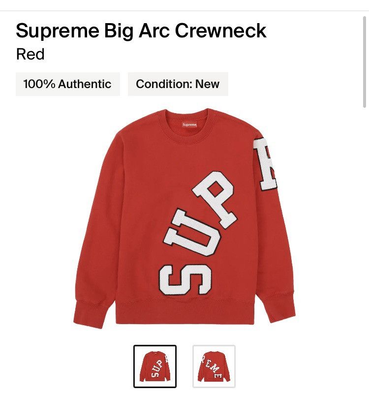 Big arc hot sale crewneck supreme