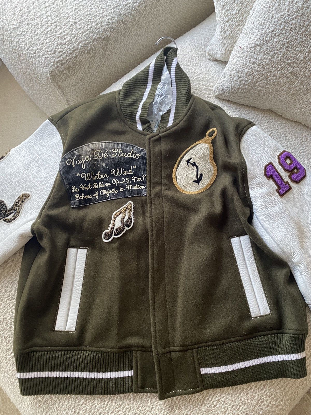 Proleta Re Art × Vuja De VUJA DÉ x PROLETA RE ART 'Winter Wind' Varsity Jacket Size US L / EU 52-54 / 3 - 2 Thumbnail