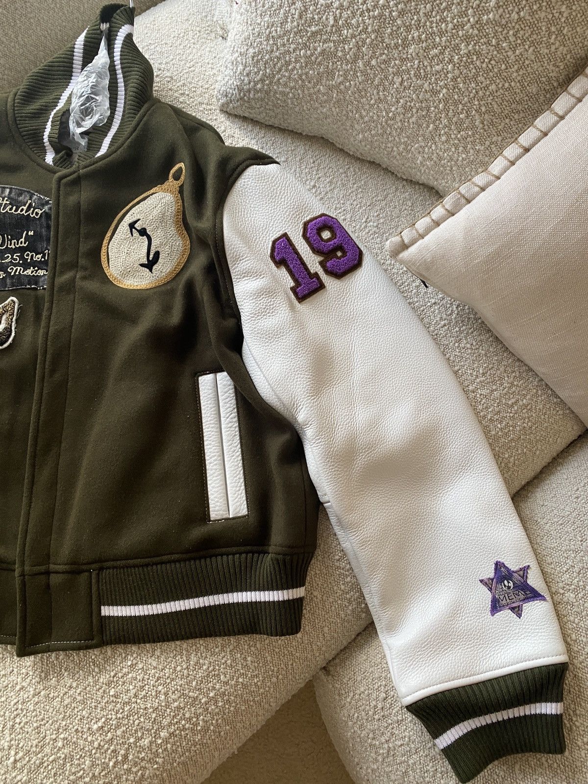 Proleta Re Art × Vuja De VUJA DÉ x PROLETA RE ART 'Winter Wind' Varsity Jacket Size US L / EU 52-54 / 3 - 3 Thumbnail