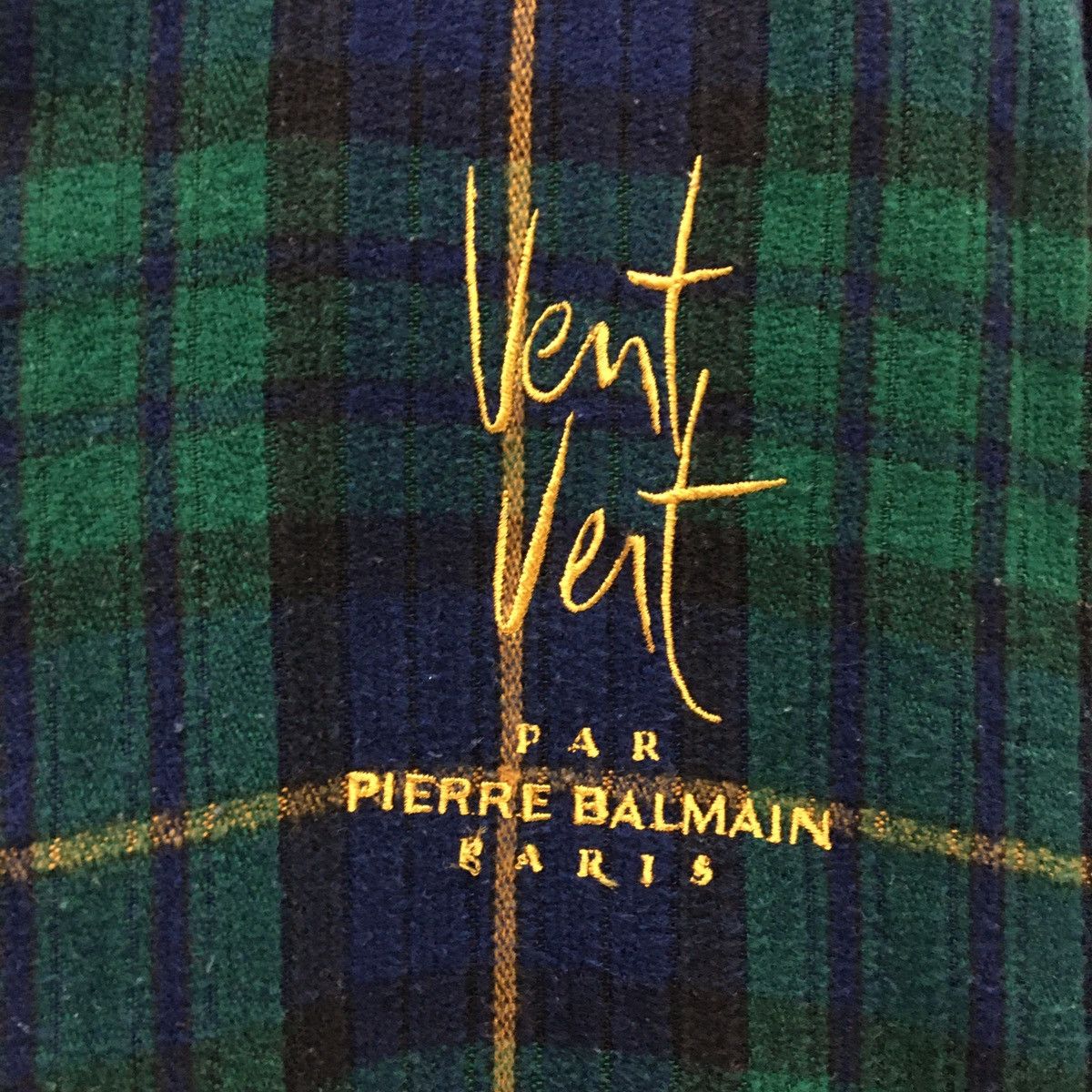 Pierre Balmain PIERRE BALMAIN Tartan Style Bomber Fleece Size US XL / EU 56 / 4 - 7 Thumbnail