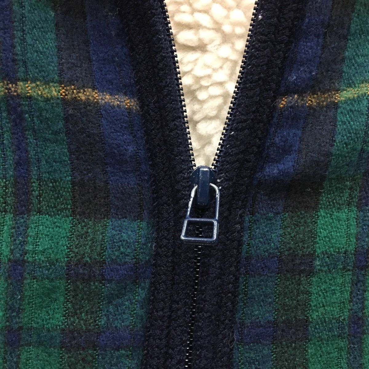 Pierre Balmain PIERRE BALMAIN Tartan Style Bomber Fleece Size US XL / EU 56 / 4 - 10 Thumbnail