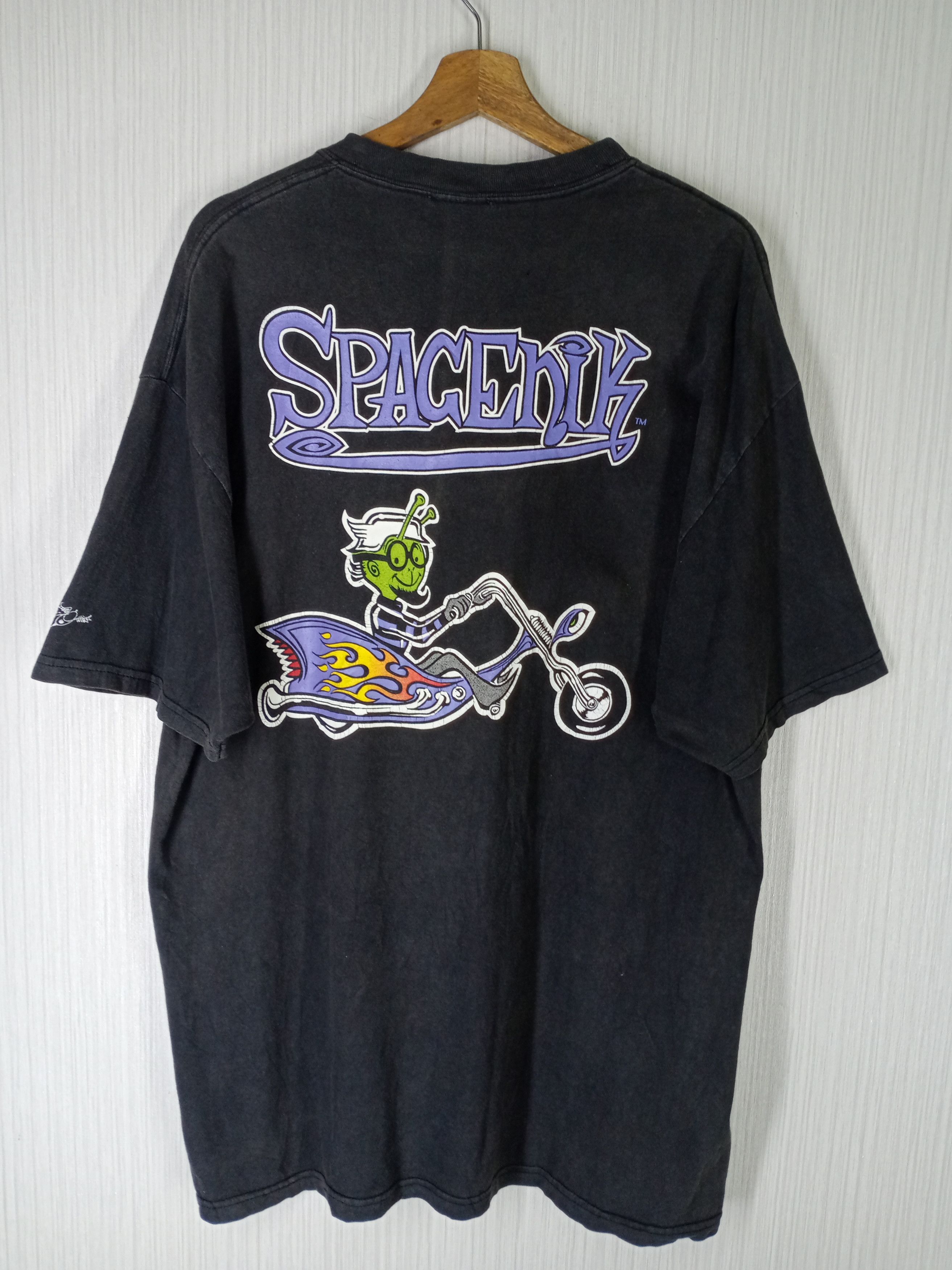 image of Art x Vintage 90's Von Franco/spacenik Von Ditch T-Shirt in Black, Men's (Size XL)