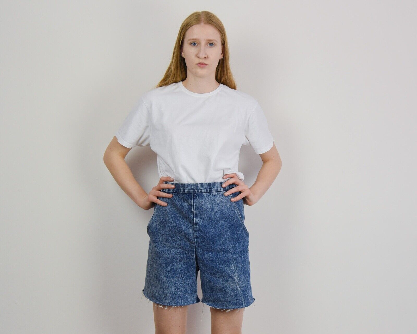 Other × Vintage EVA 80's Women's S Denim Shorts Retro High Waist Jeans Size 32" / US 10 / IT 46 - 3 Thumbnail