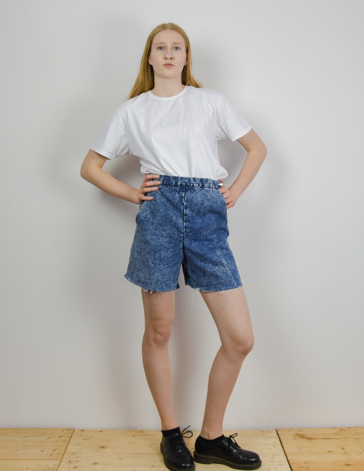 Other × Vintage EVA 80's Women's S Denim Shorts Retro High Waist Jeans Size 32" / US 10 / IT 46 - 1 Thumbnail