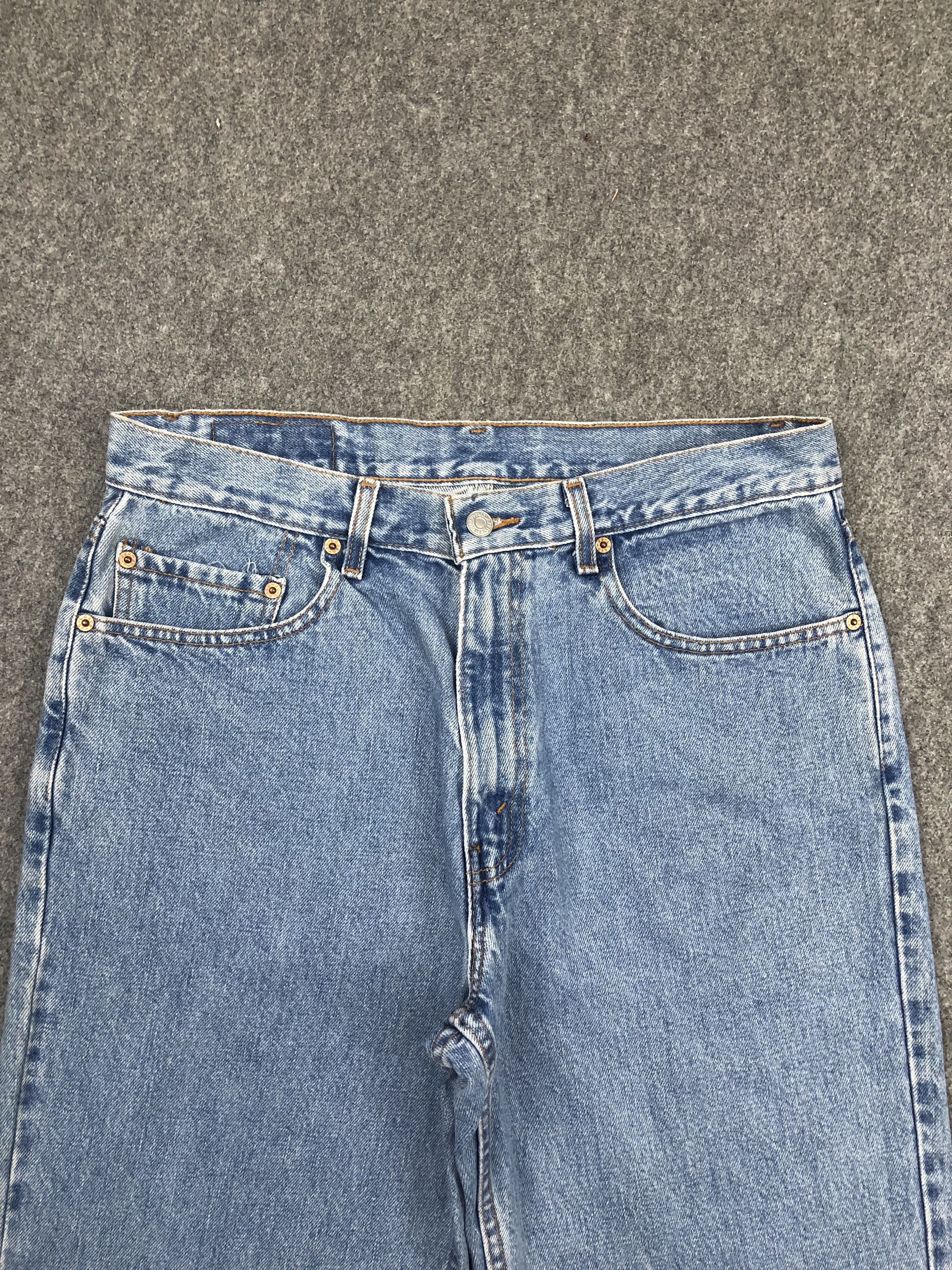 Levi's Vintage 90s Levis 550 Light Blue Jeans DP1533 Size US 35 - 2 Thumbnail