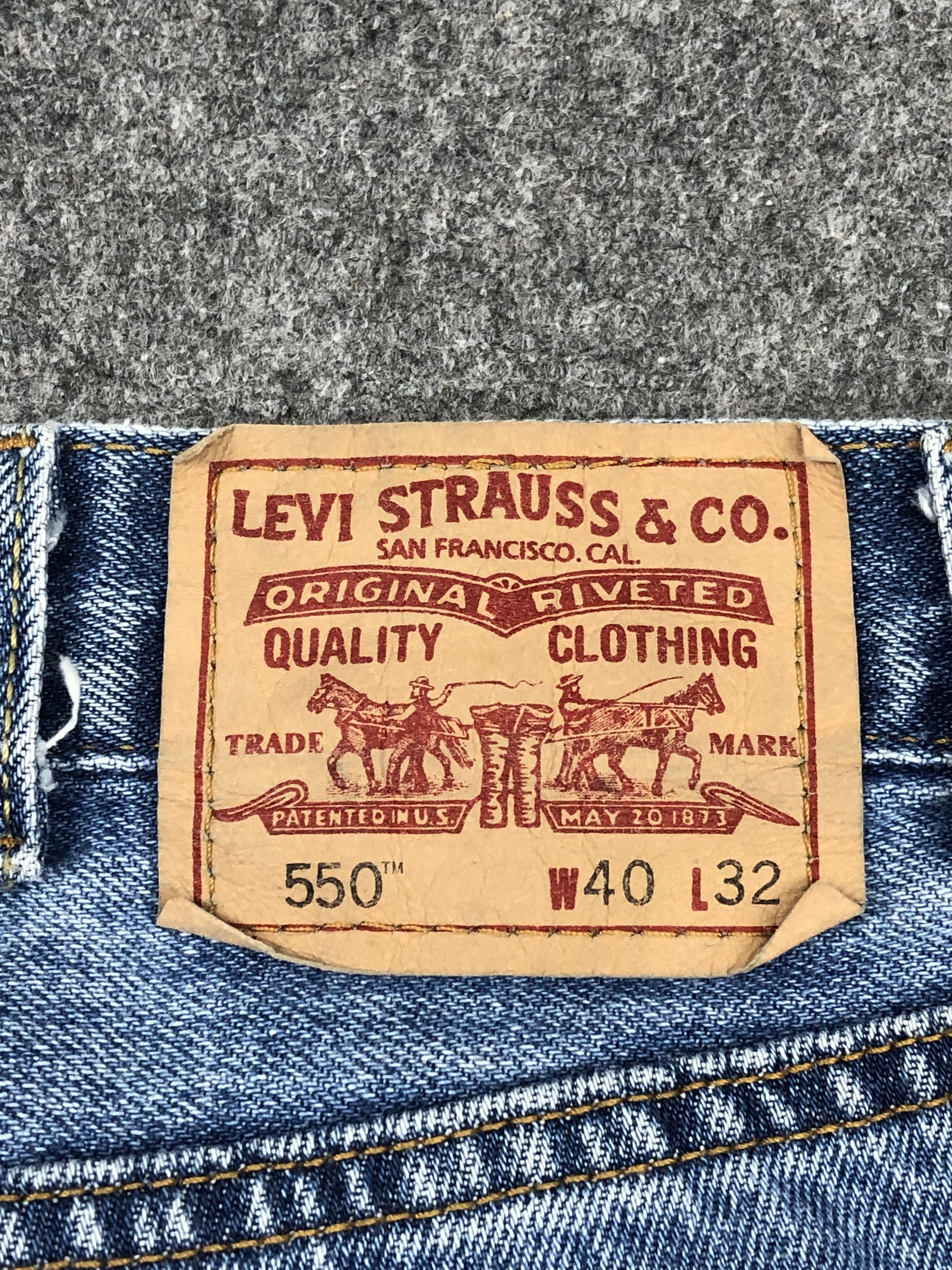 Levi's Vintage Levis 550 Denim DP1528 Size US 37 - 5 Thumbnail