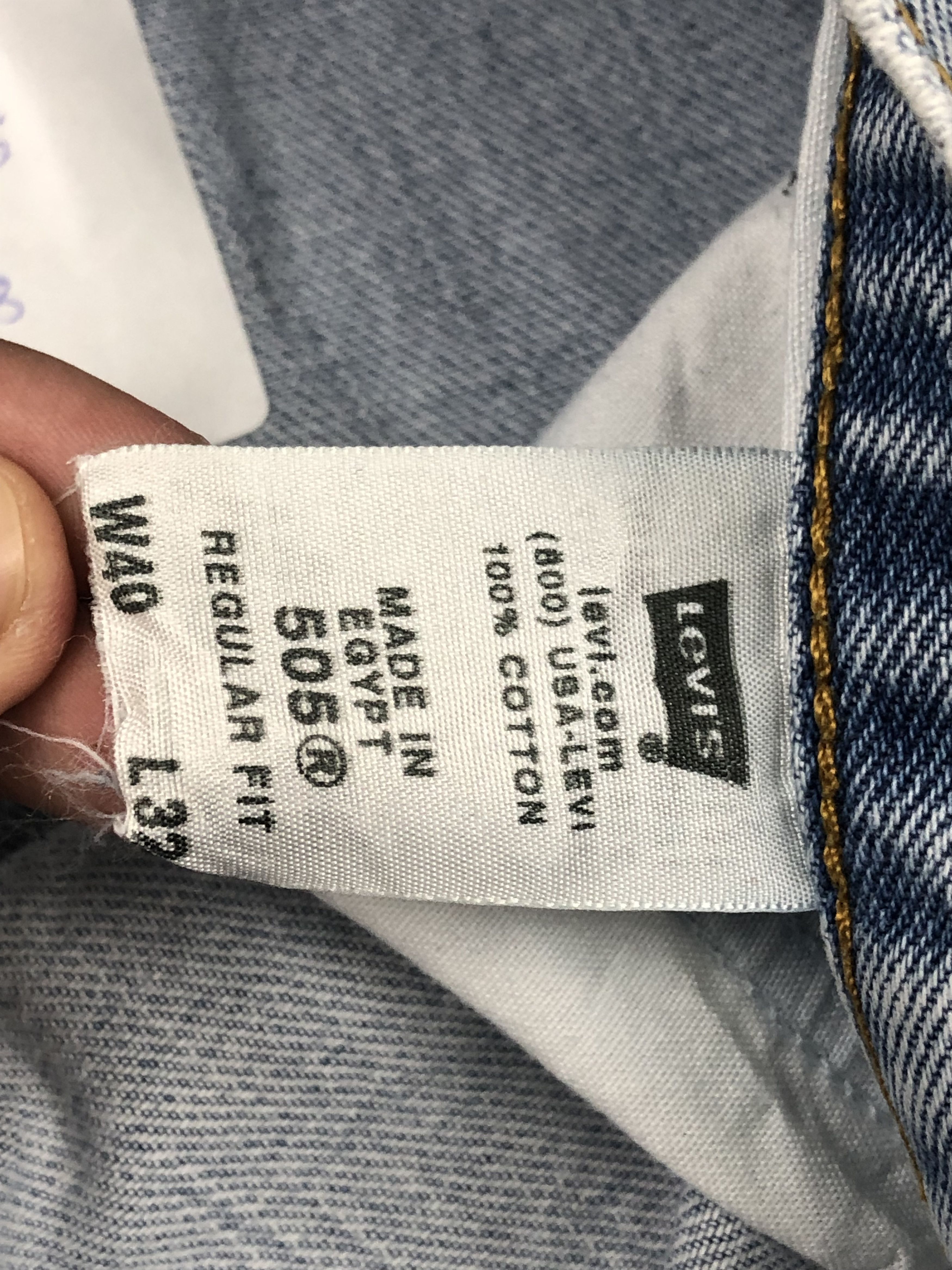 Levi's Vintage Levis 505 Light Wash Jeans DP1523 Size US 40 / EU 56 - 7 Thumbnail