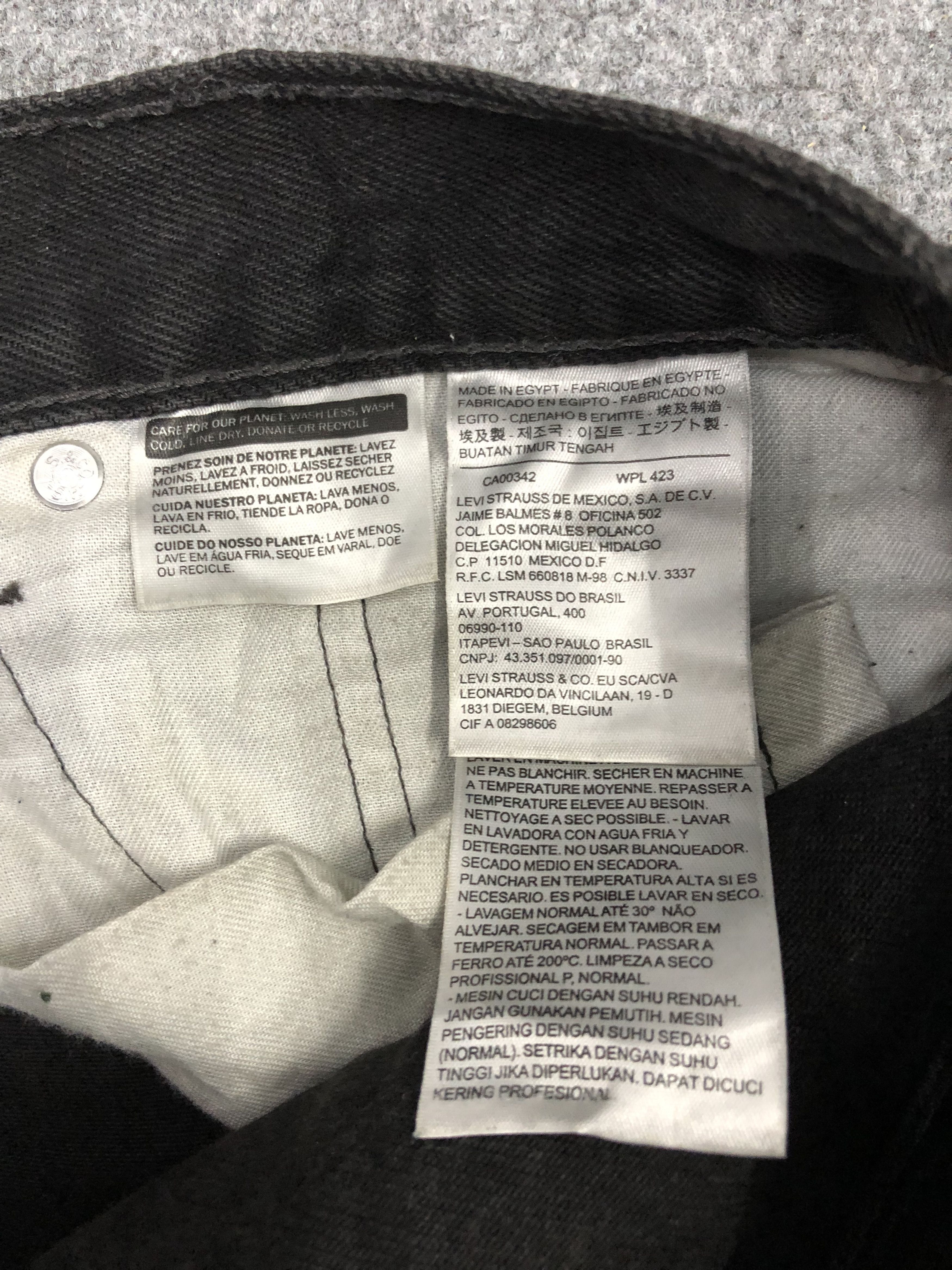 Levi's × Vintage Vintage Levis 505 Denim Black Jeans DP1203 Size US 34 / EU 50 - 6 Thumbnail