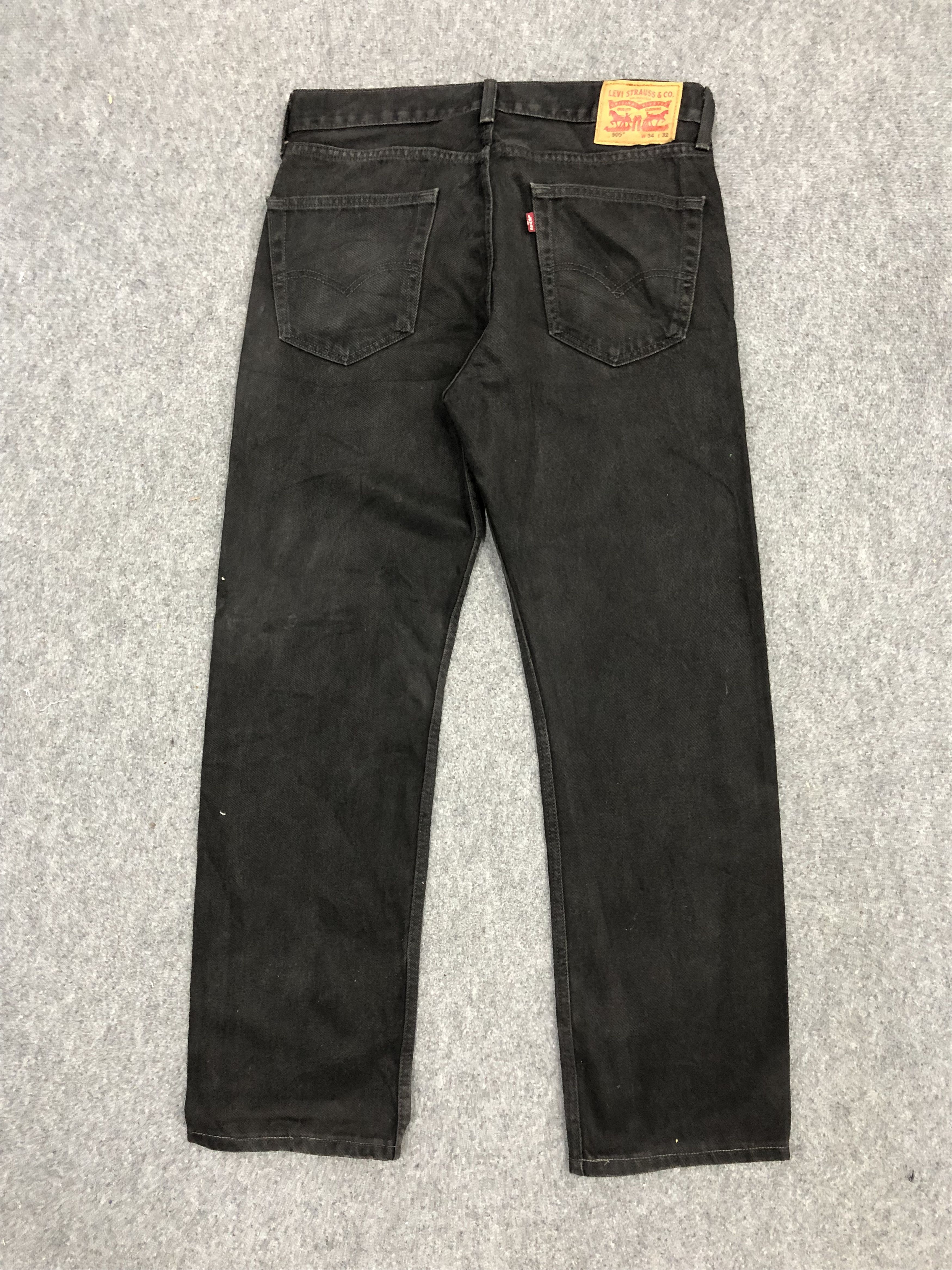 Levi's × Vintage Vintage Levis 505 Denim Black Jeans DP1203 Size US 34 / EU 50 - 3 Thumbnail