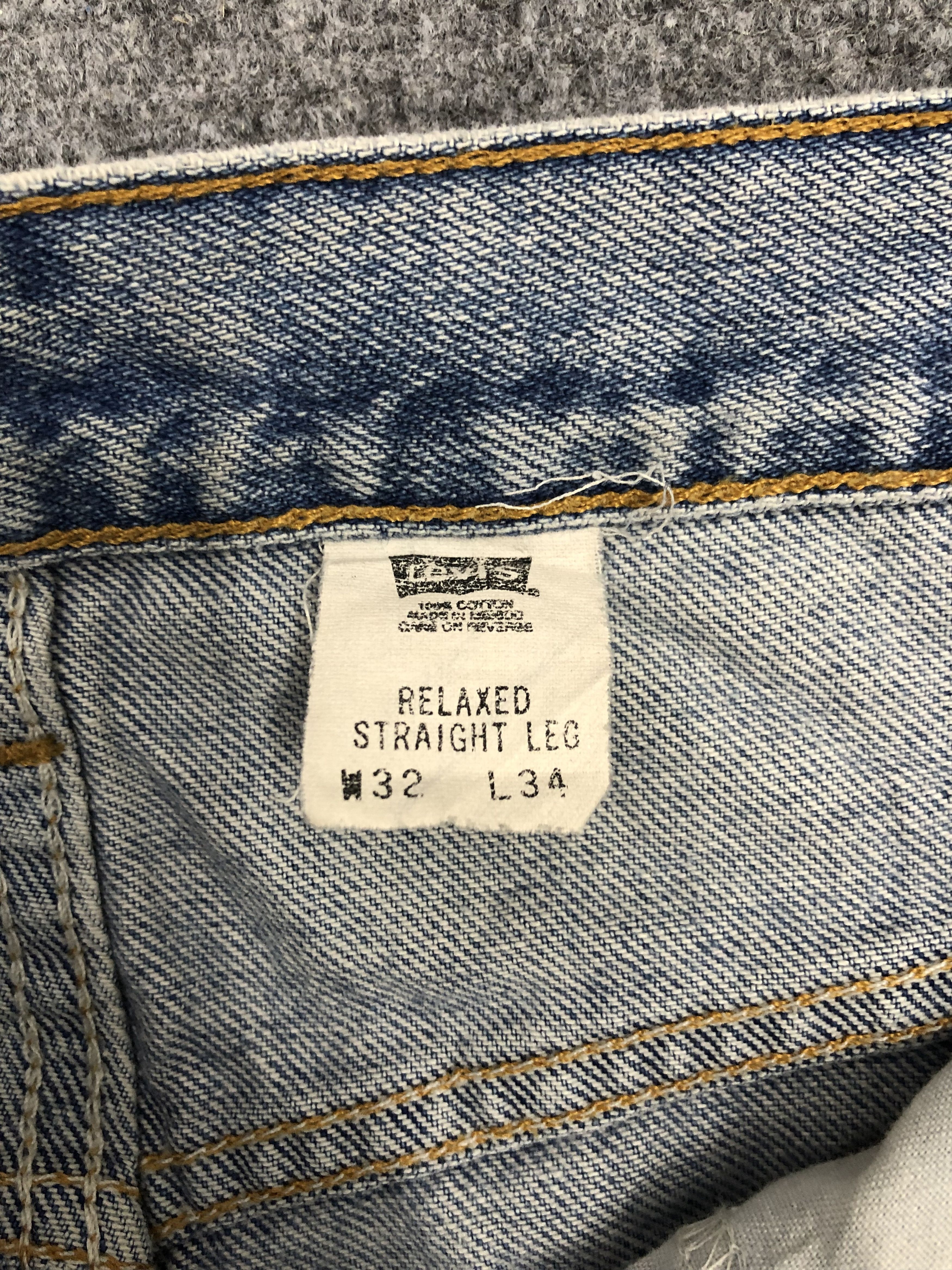 Levi's Vintage 90s Levis 550 Light Wash Jeans DP1154 Size US 32 / EU 48 - 6 Thumbnail