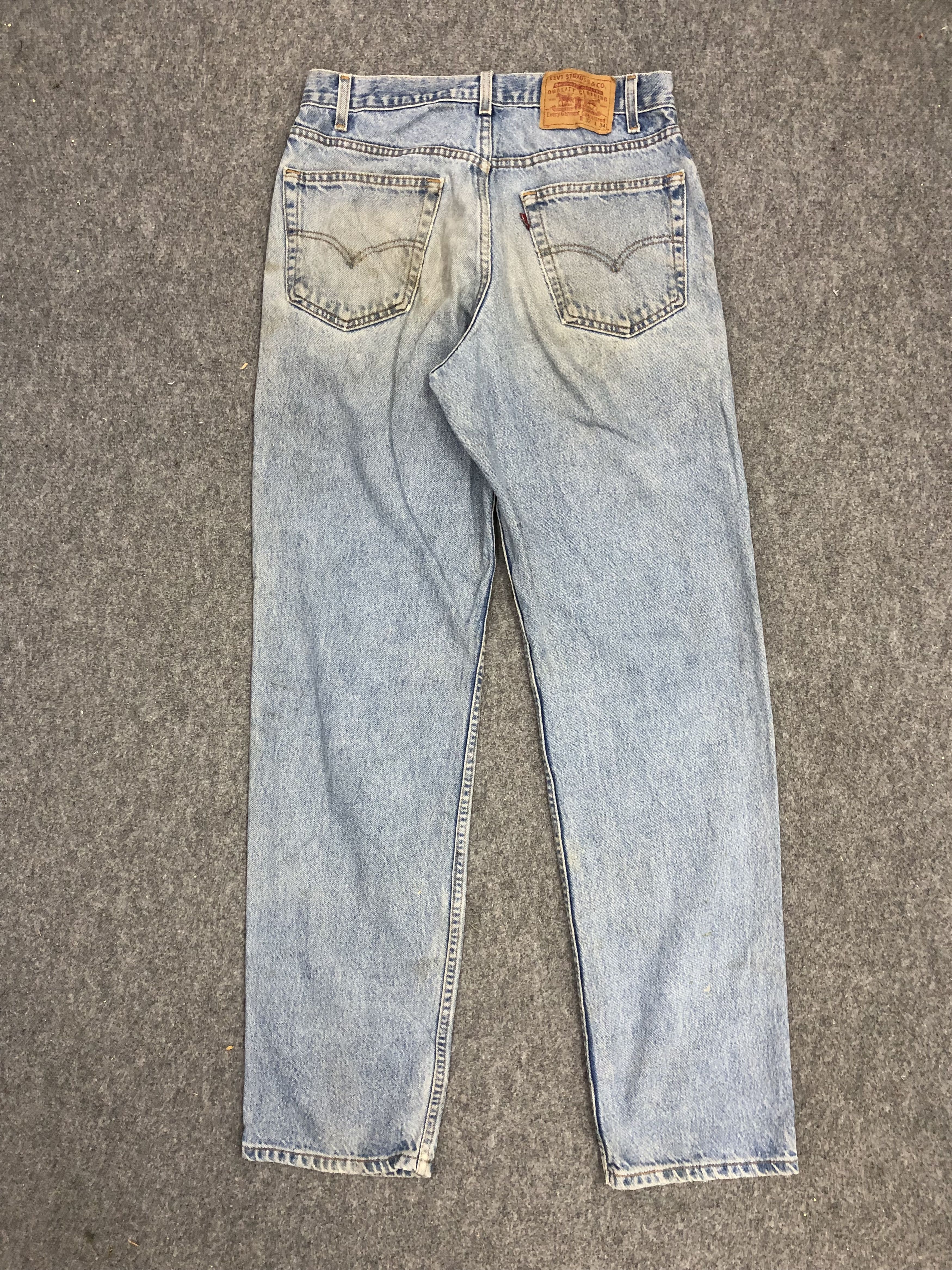 Levi's Vintage 90s Levis 550 Light Wash Jeans DP1154 Size US 32 / EU 48 - 3 Thumbnail