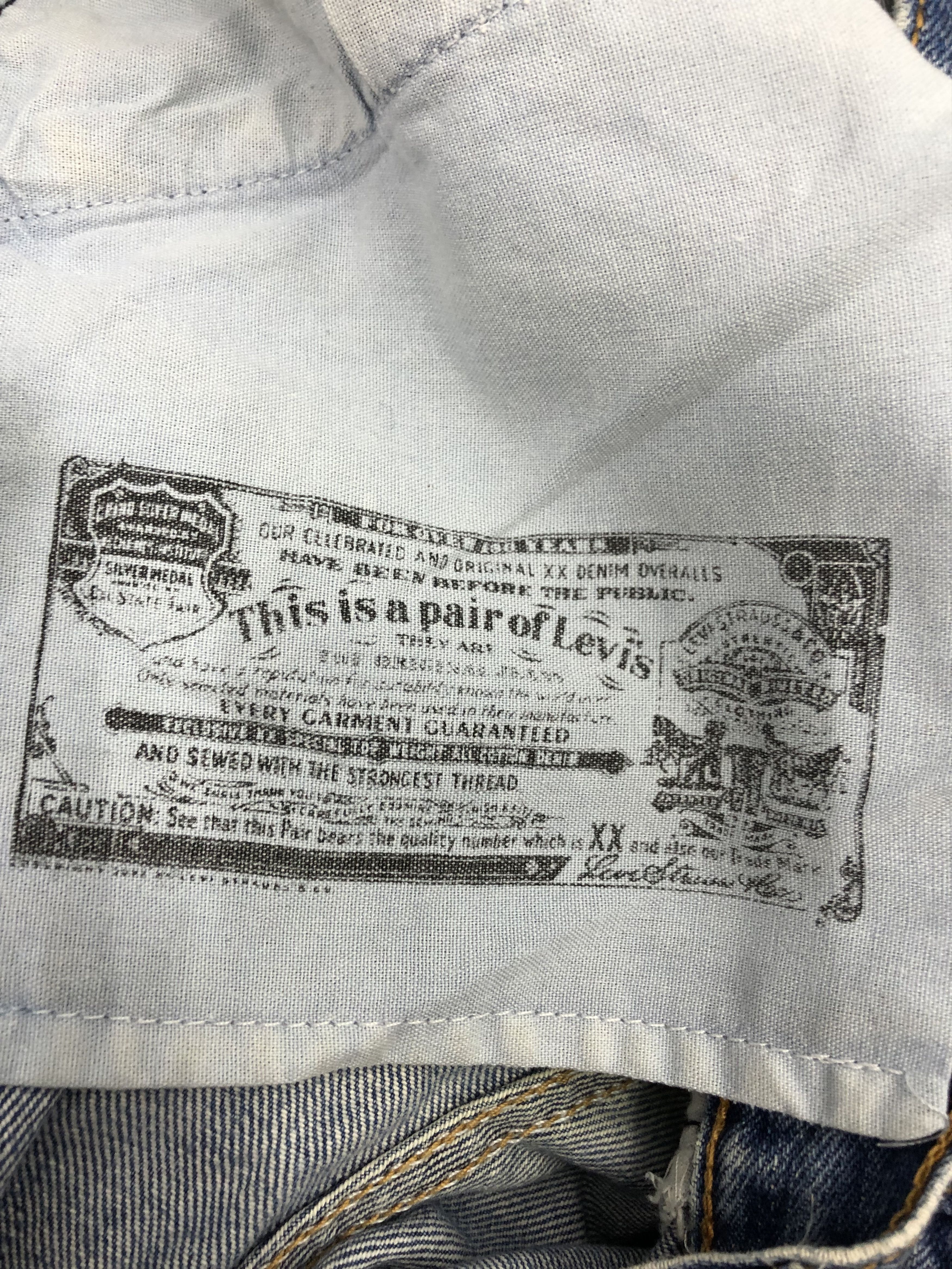 Levi's Vintage Levis 501 Cropped Denim Jeans DP1170 Size US 34 / EU 50 - 8 Thumbnail